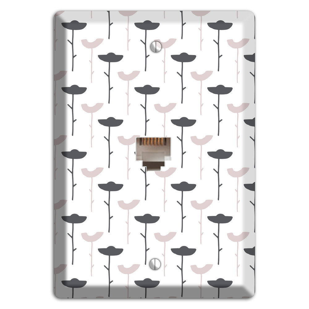 Abstract 6 Phone Wallplate