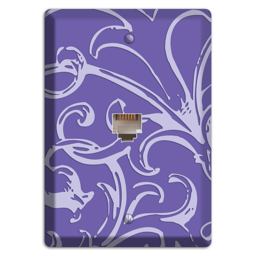 Victorian Light Purple Phone Wallplate