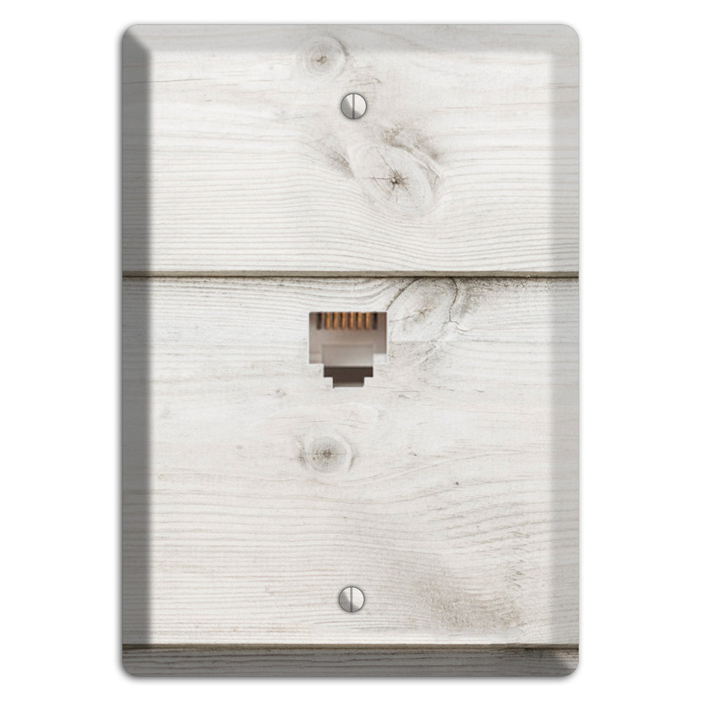 Timberwolf Antique Phone Wallplate