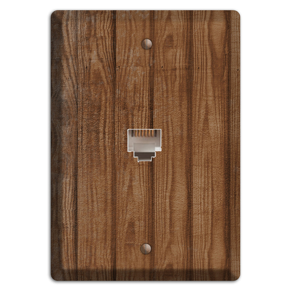 Old Copper Weathered Wood Phone Wallplate