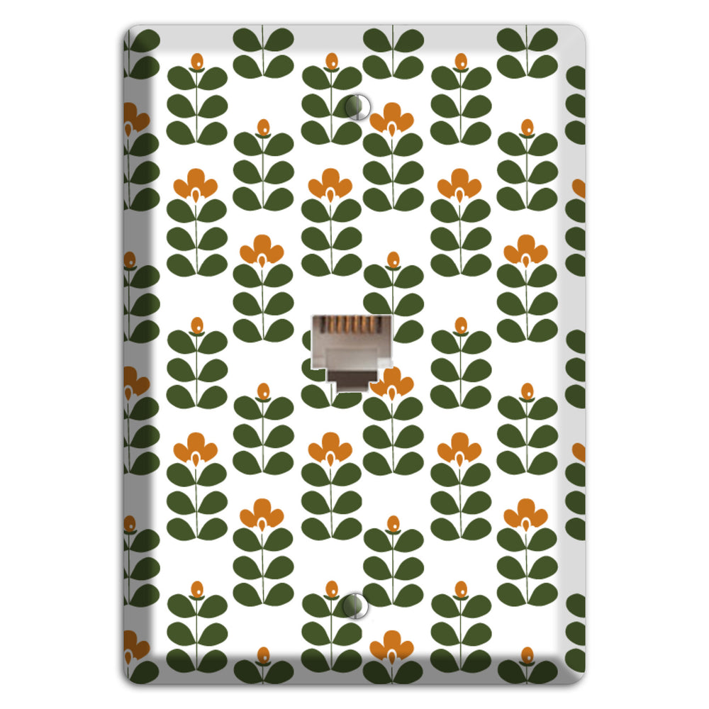 Green Small Sprouts Phone Wallplate