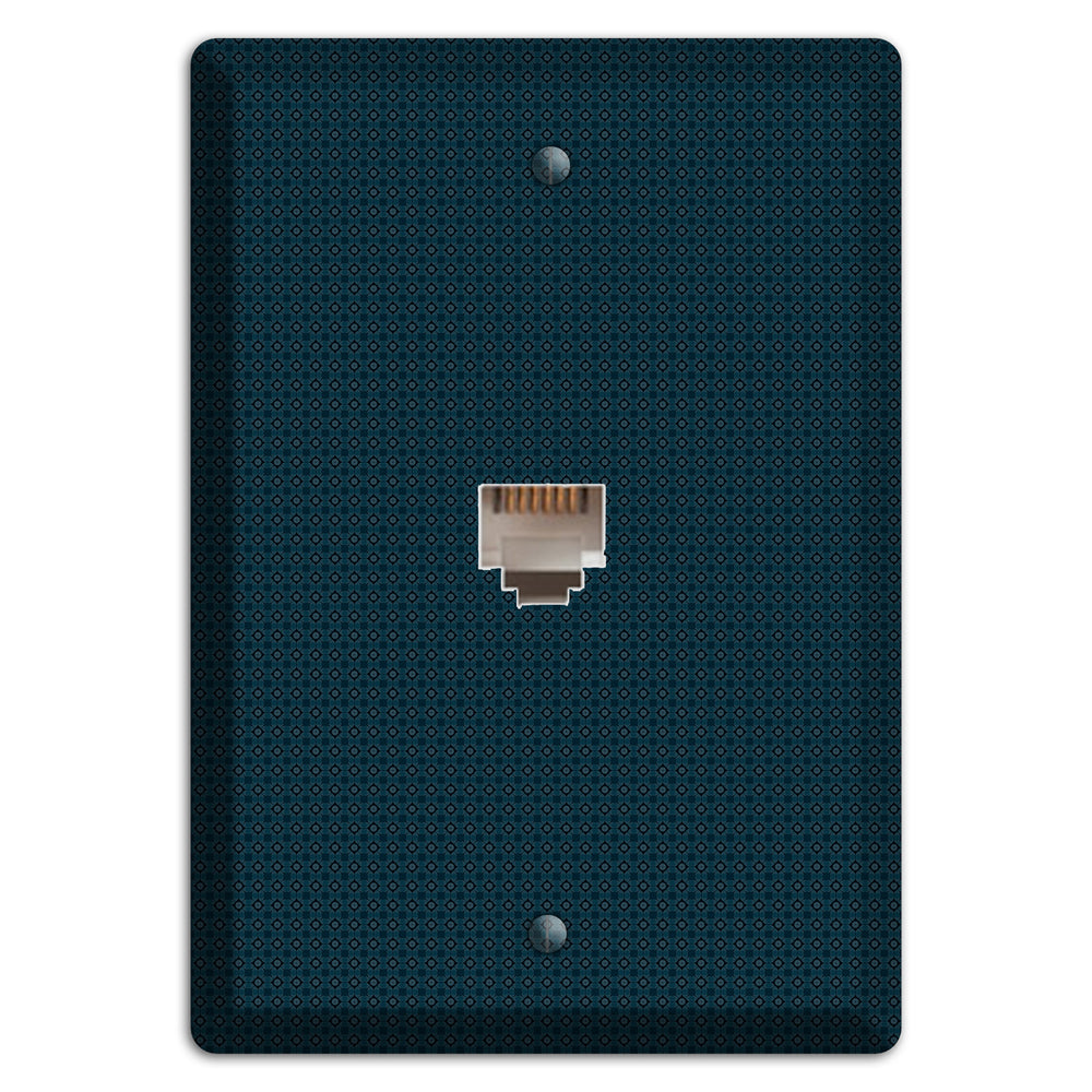 Navy Foulard Phone Wallplate
