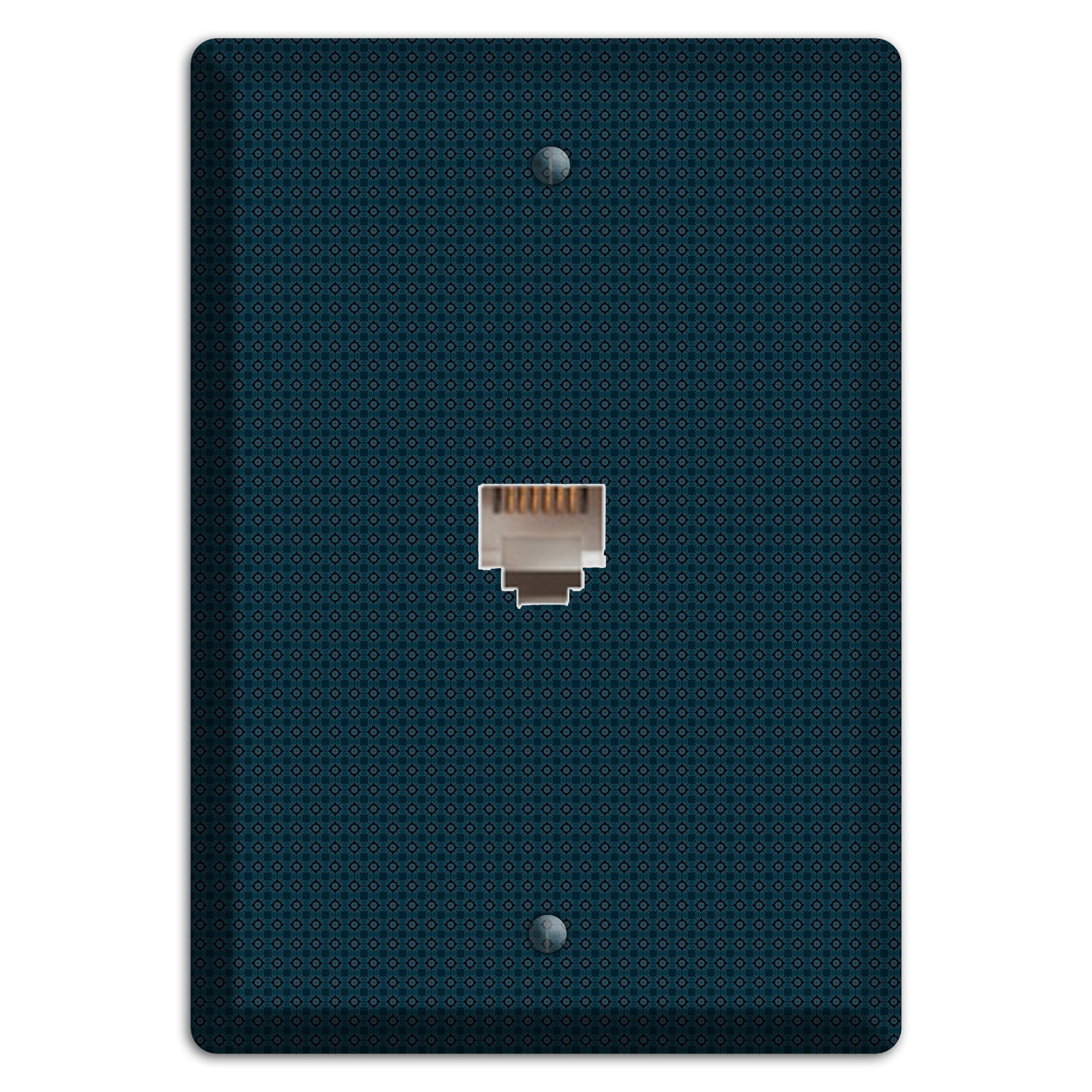 Navy Foulard Phone Wallplate