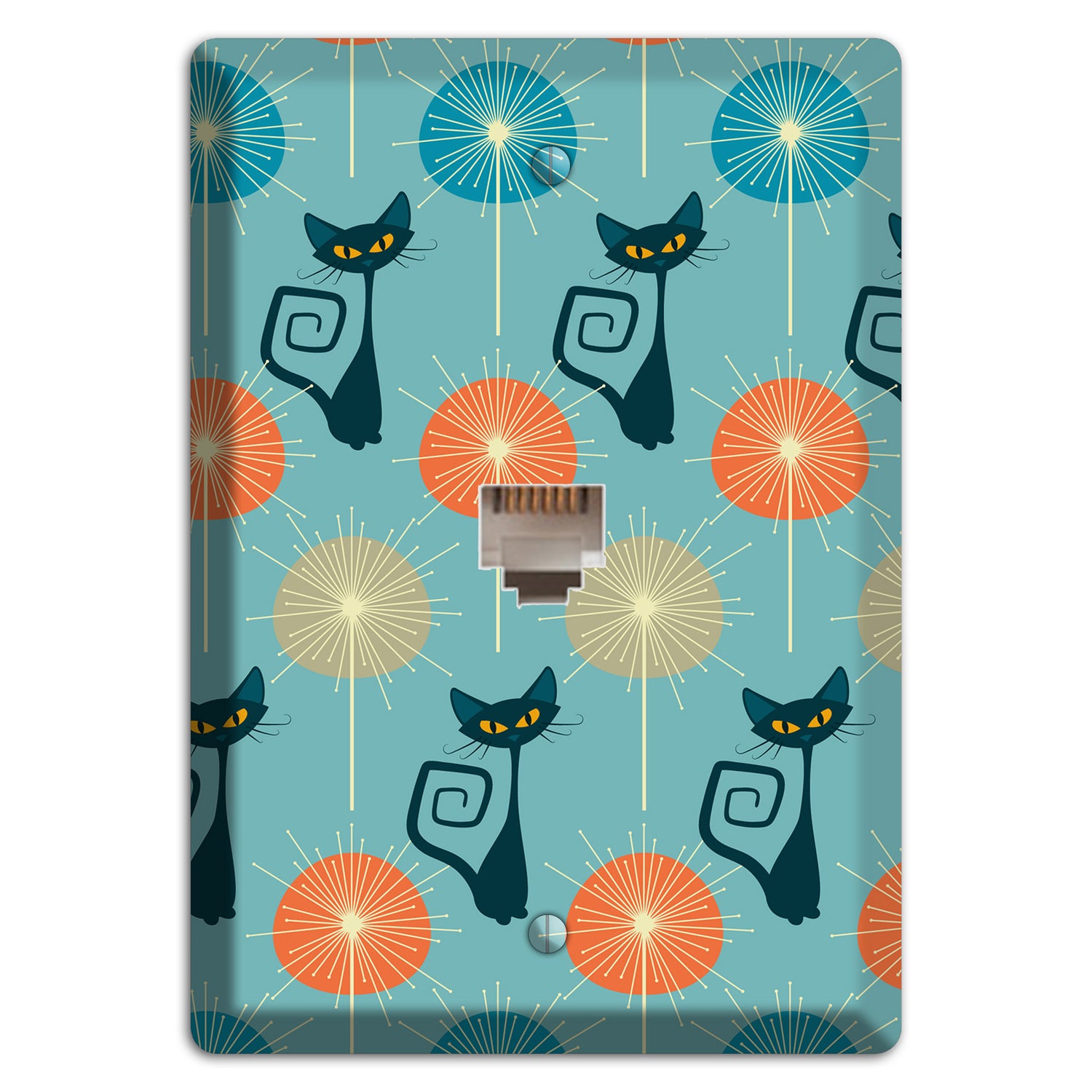 Atomic Burst Kitties Phone Wallplate