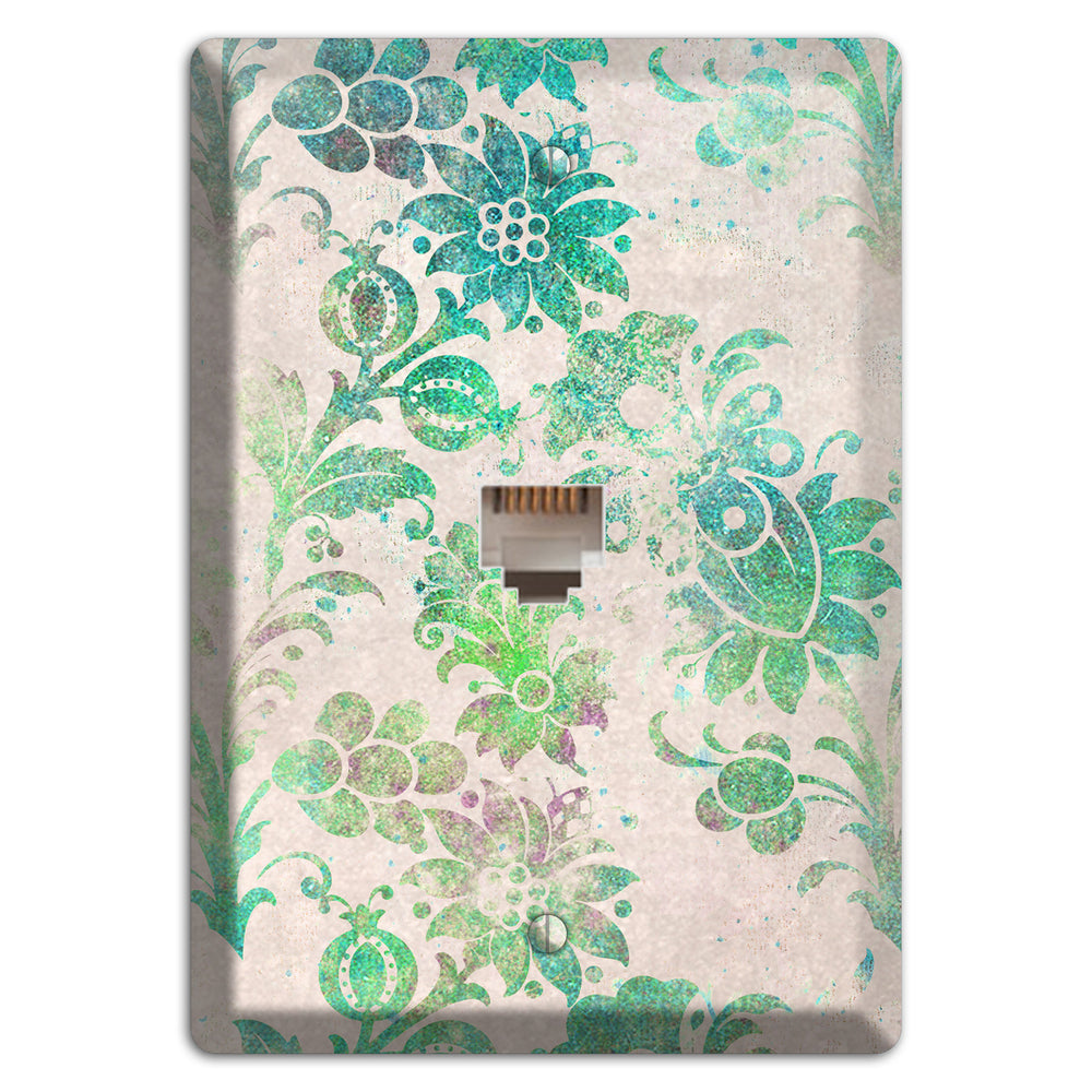 Acapulco Whimsical Damask Phone Wallplate