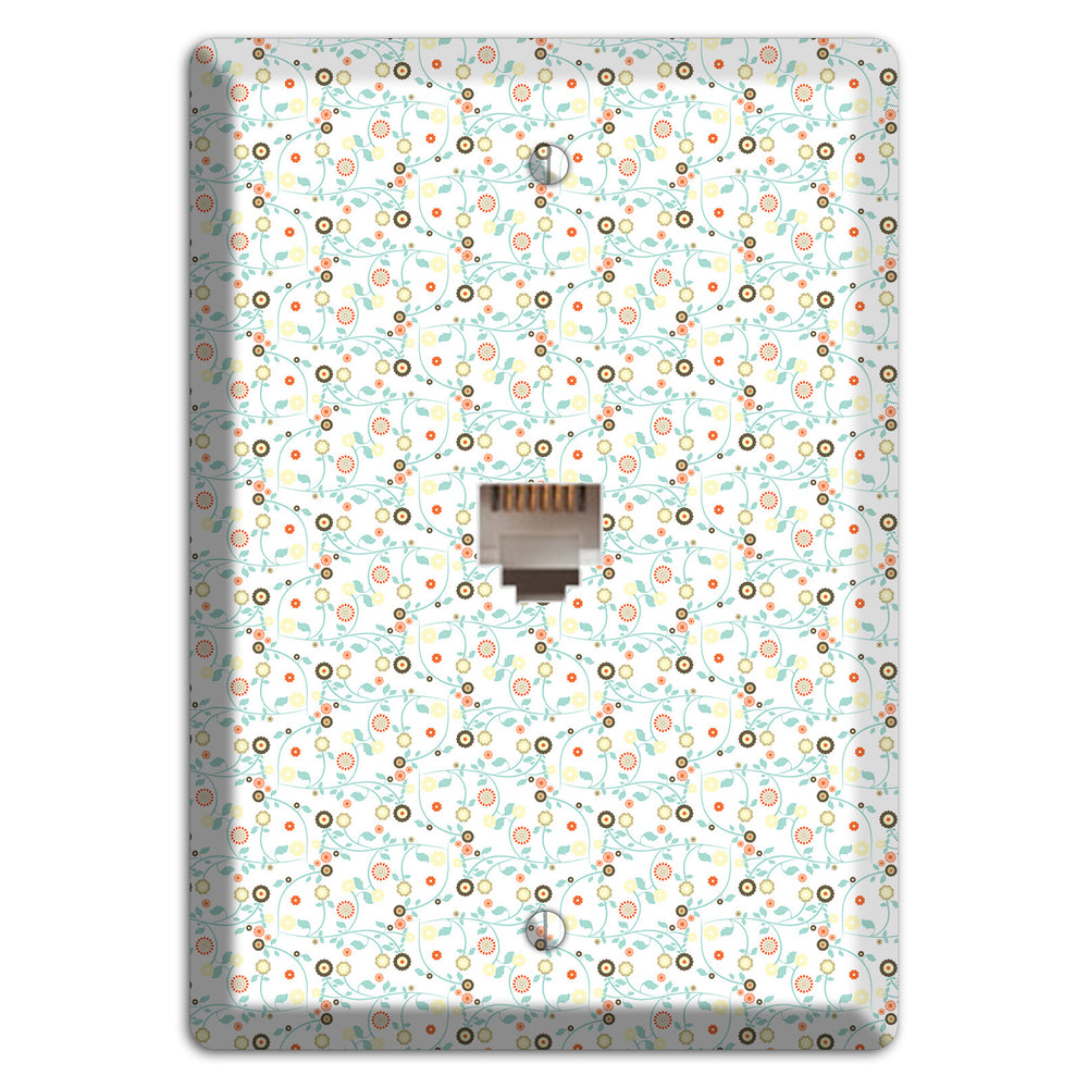 Small Cute Flowers Phone Wallplate