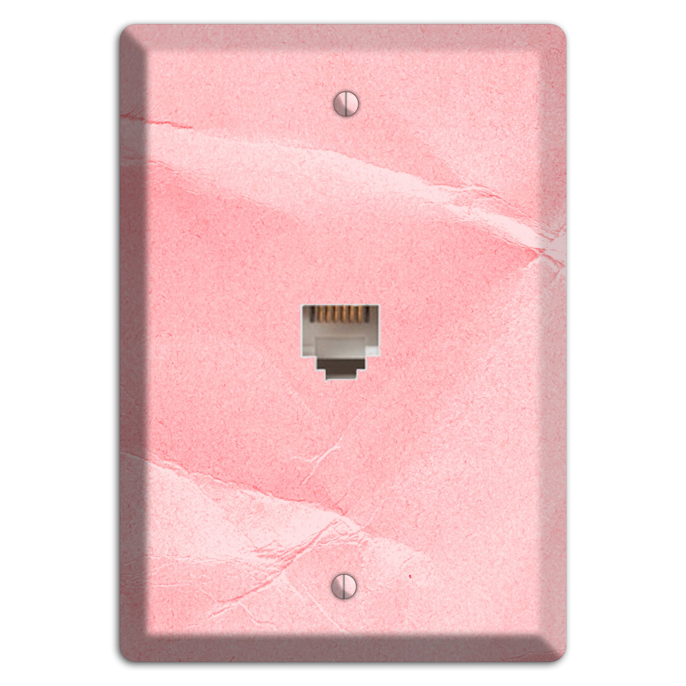 Pink Soft Coral Phone Wallplate