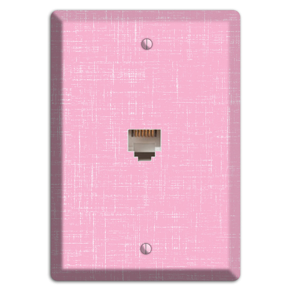 Chantilly Pink Texture Phone Wallplate