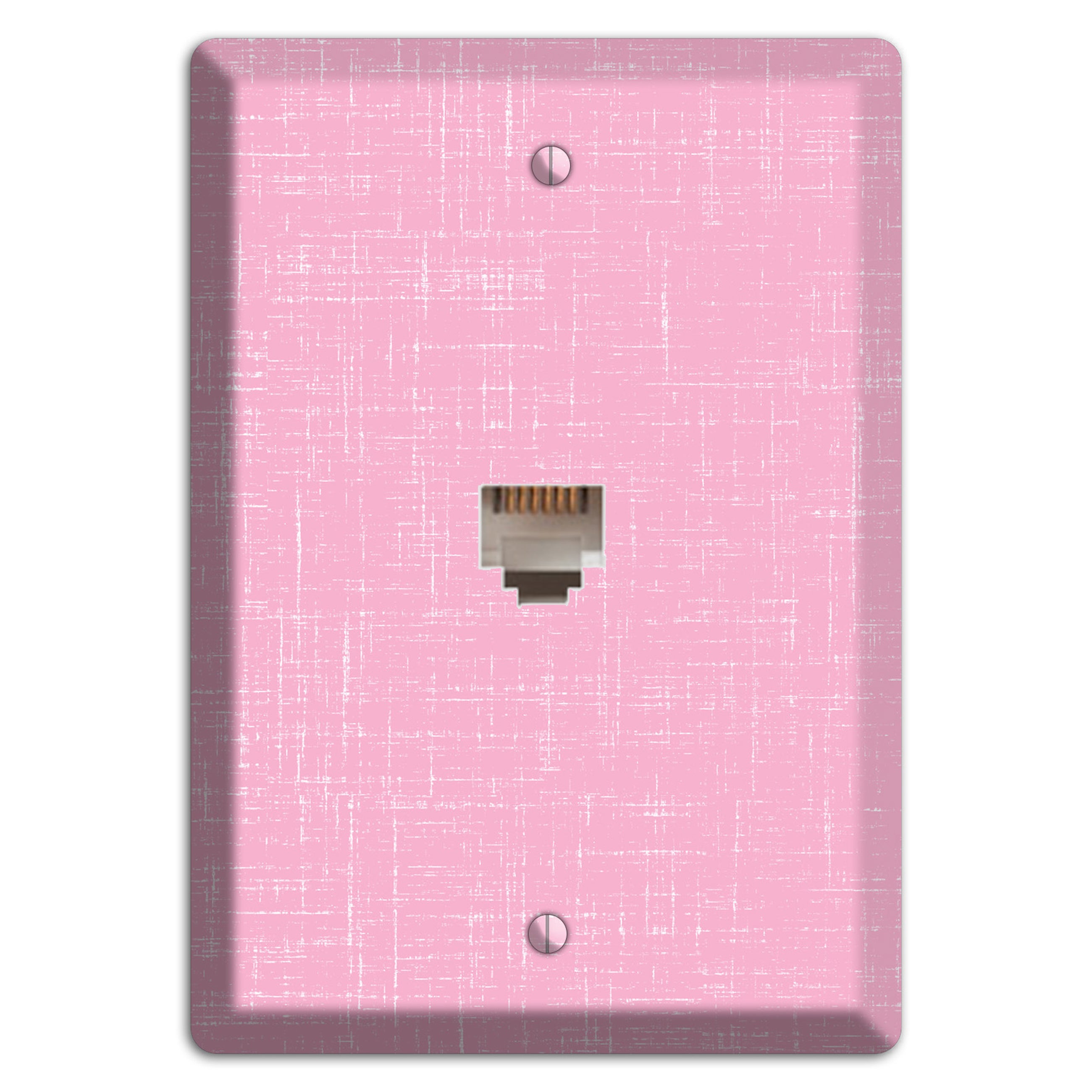 Chantilly Pink Texture Phone Wallplate
