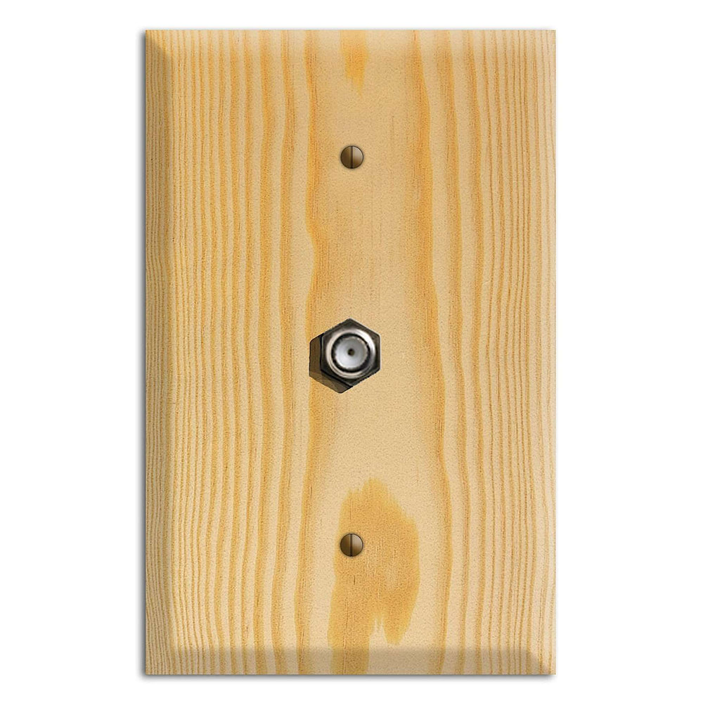 Oversized Discontinued Pine Wood Cable Hardware with Plate
