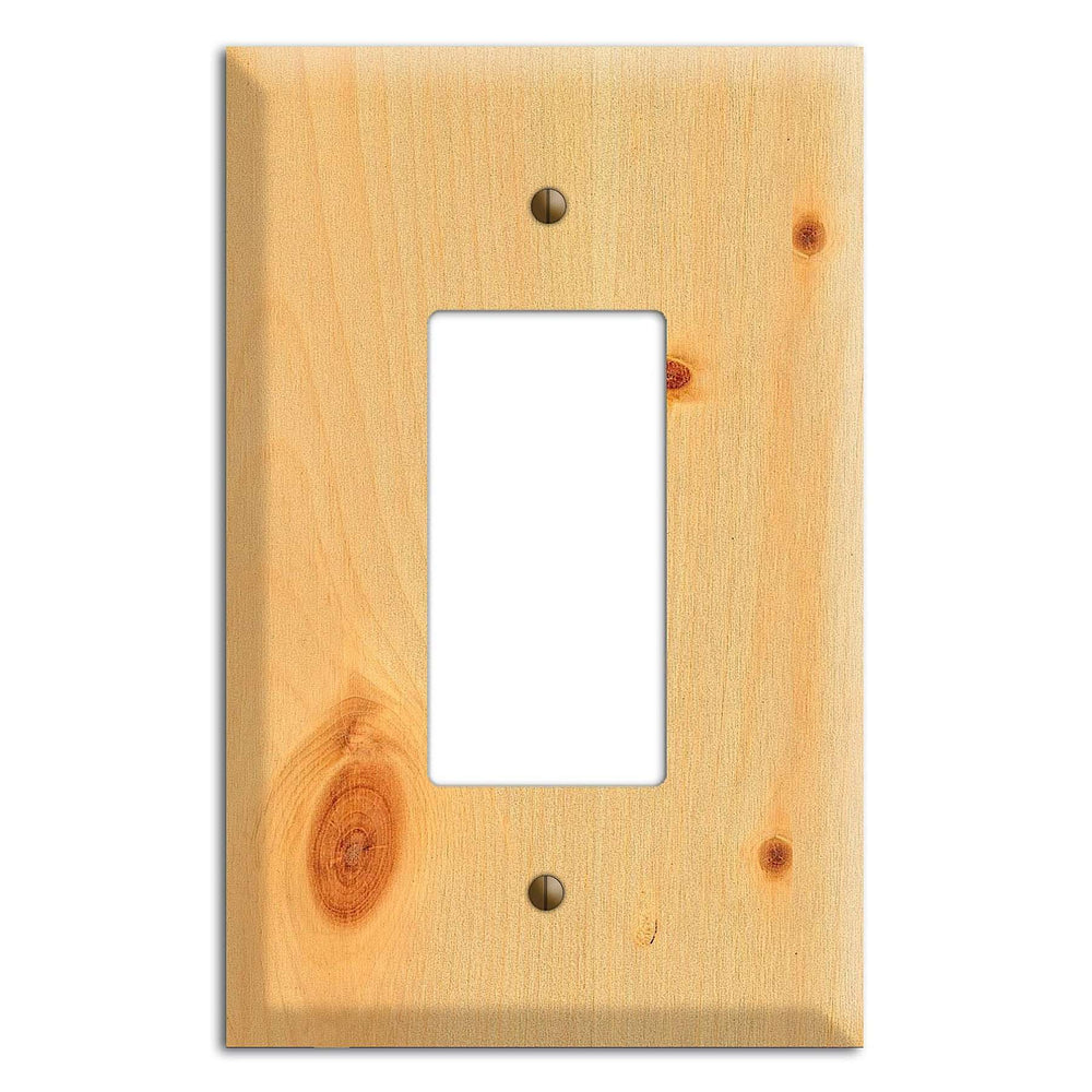 Oversized Discontinued Pine Wood Single Rocker Cover Plate