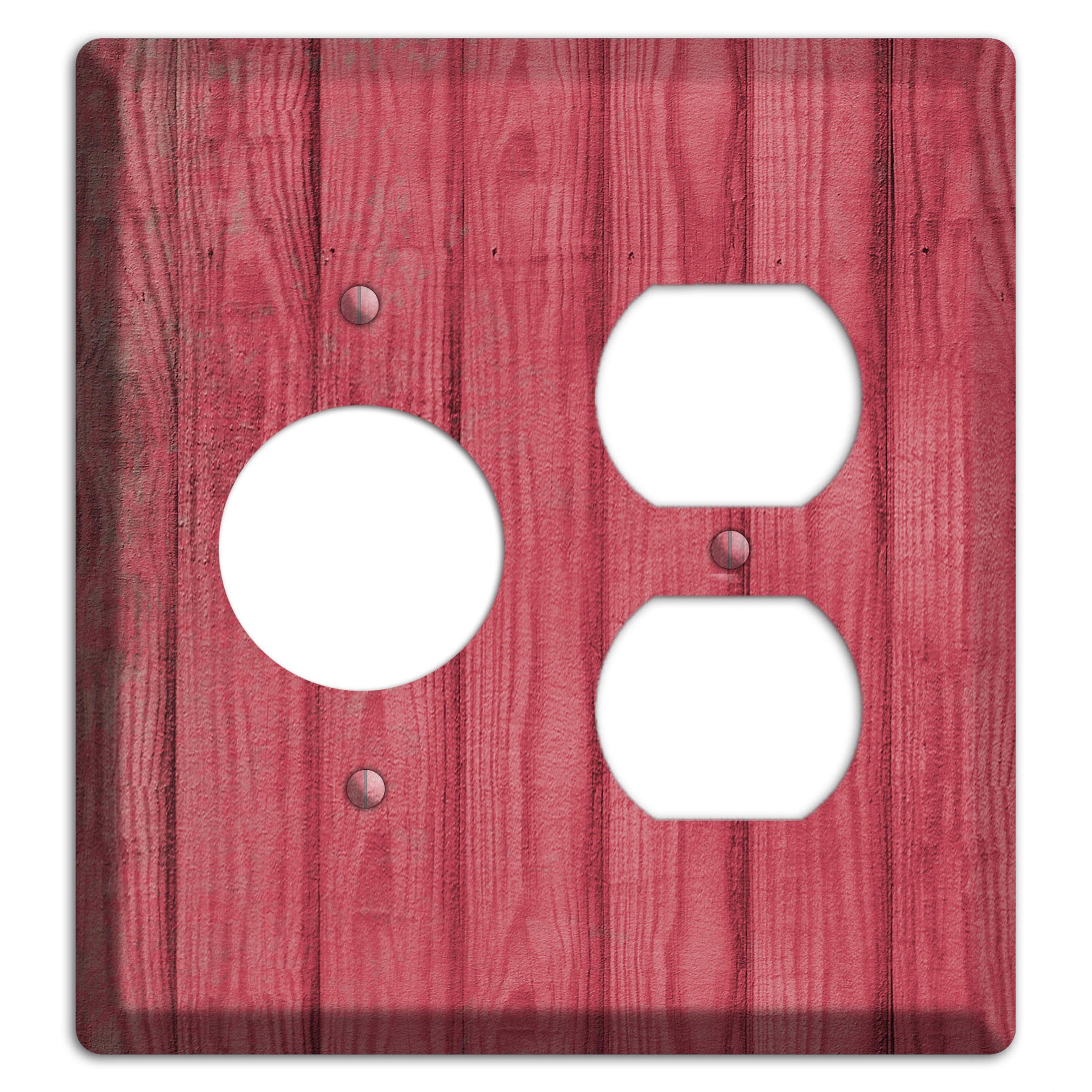 Fuzzy Wuzzy Weathered Wood Receptacle / Duplex Wallplate