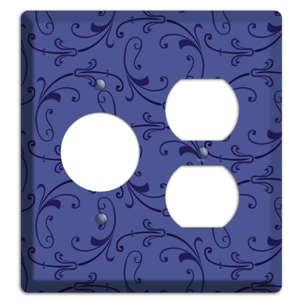 Green and Brown Argyle Receptacle / Duplex Wallplate