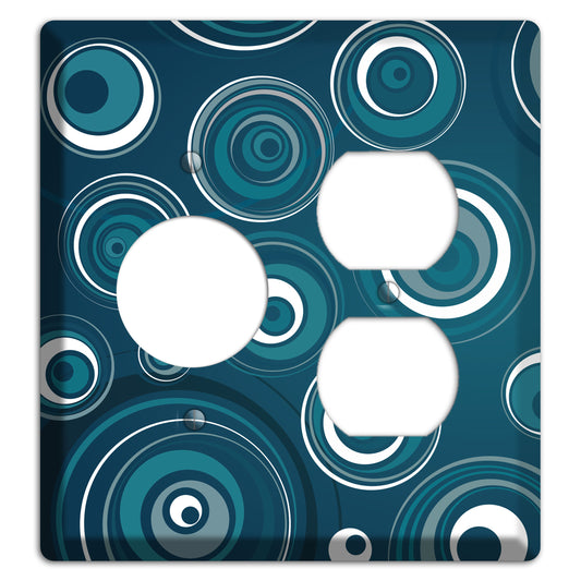 Blue Circles Receptacle / Duplex Wallplate