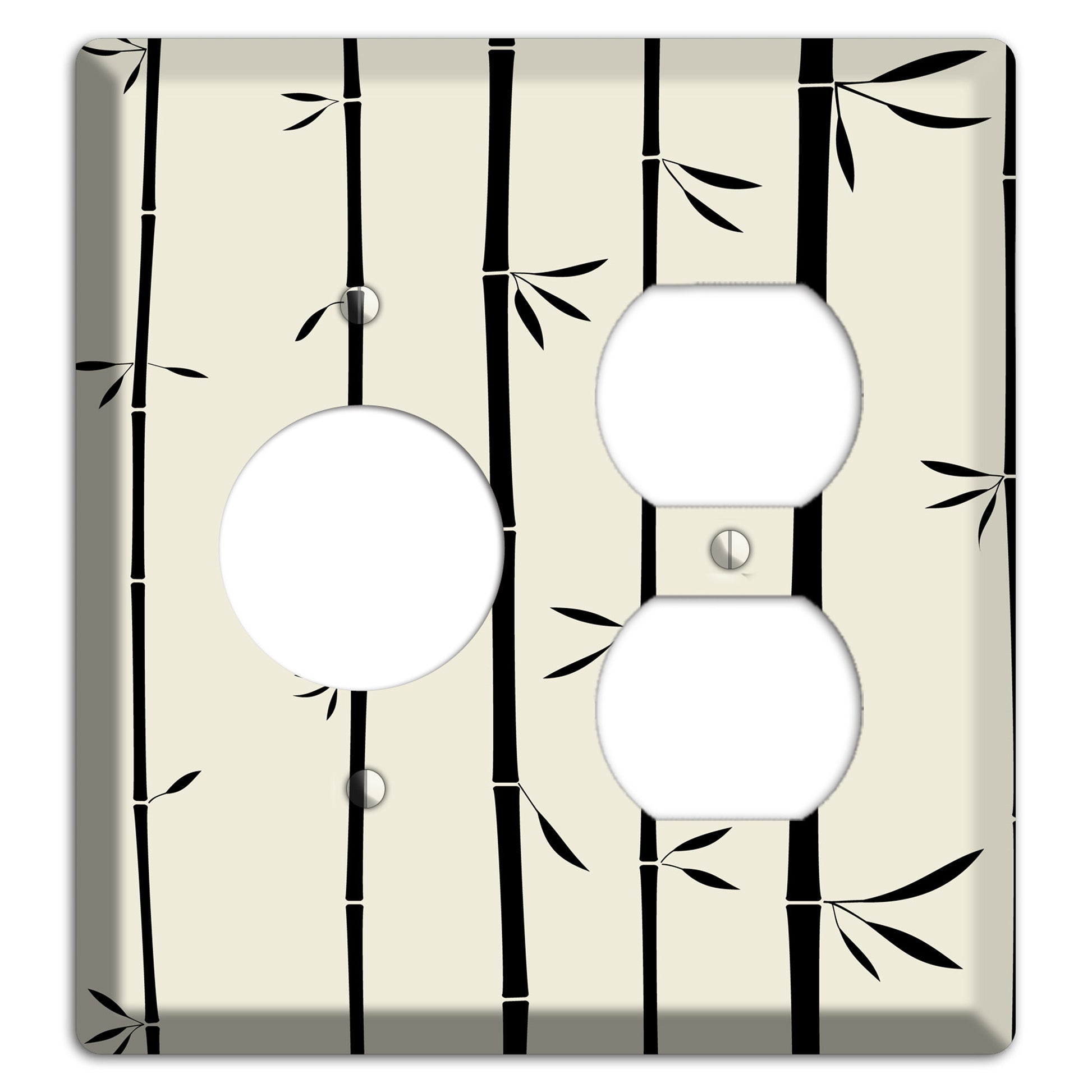 Beige Bamboo Receptacle / Duplex Wallplate