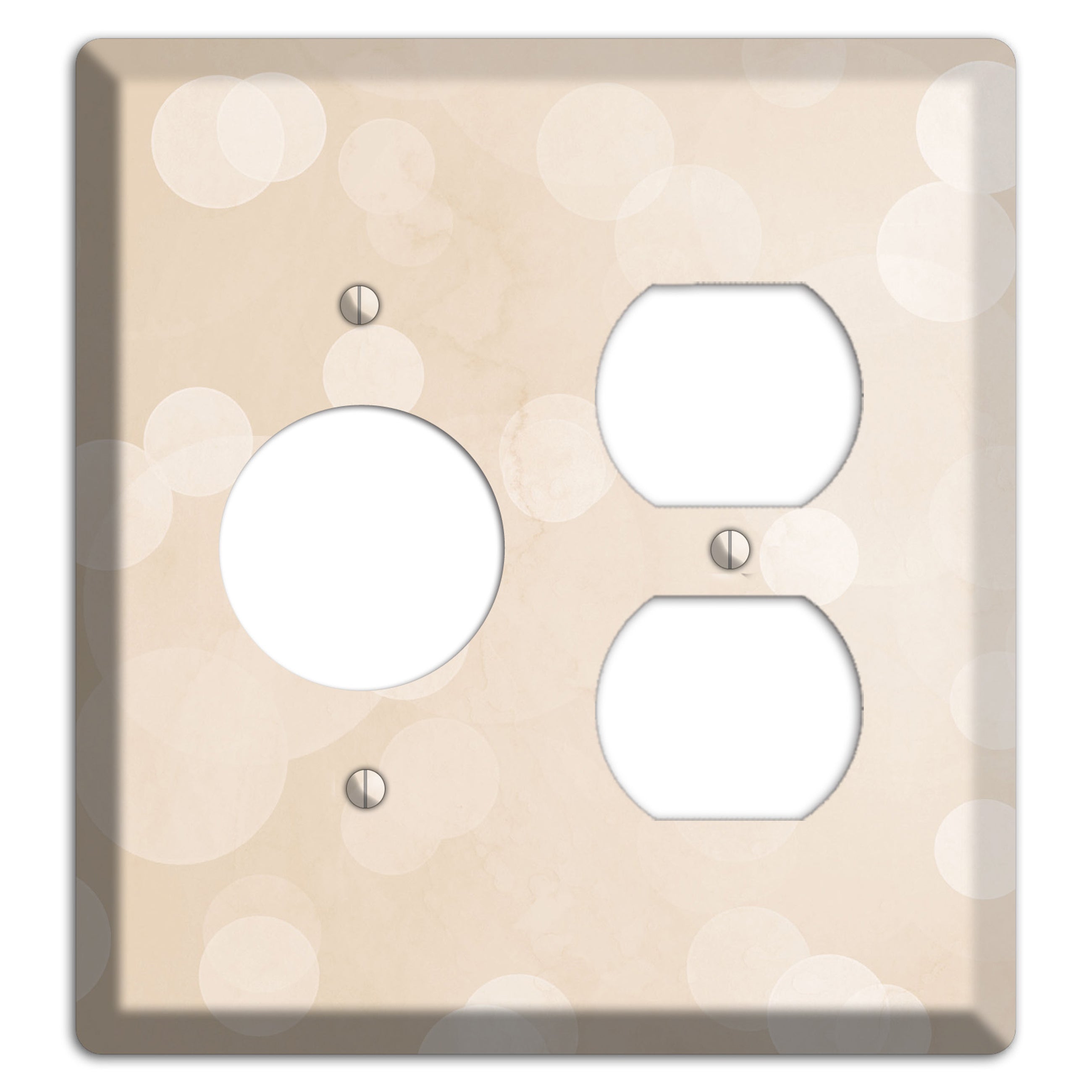 Parchment Neutral Texture Receptacle / Duplex Wallplate