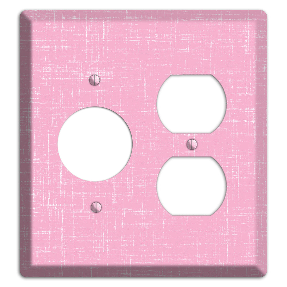 Chantilly Pink Texture Receptacle / Duplex Wallplate