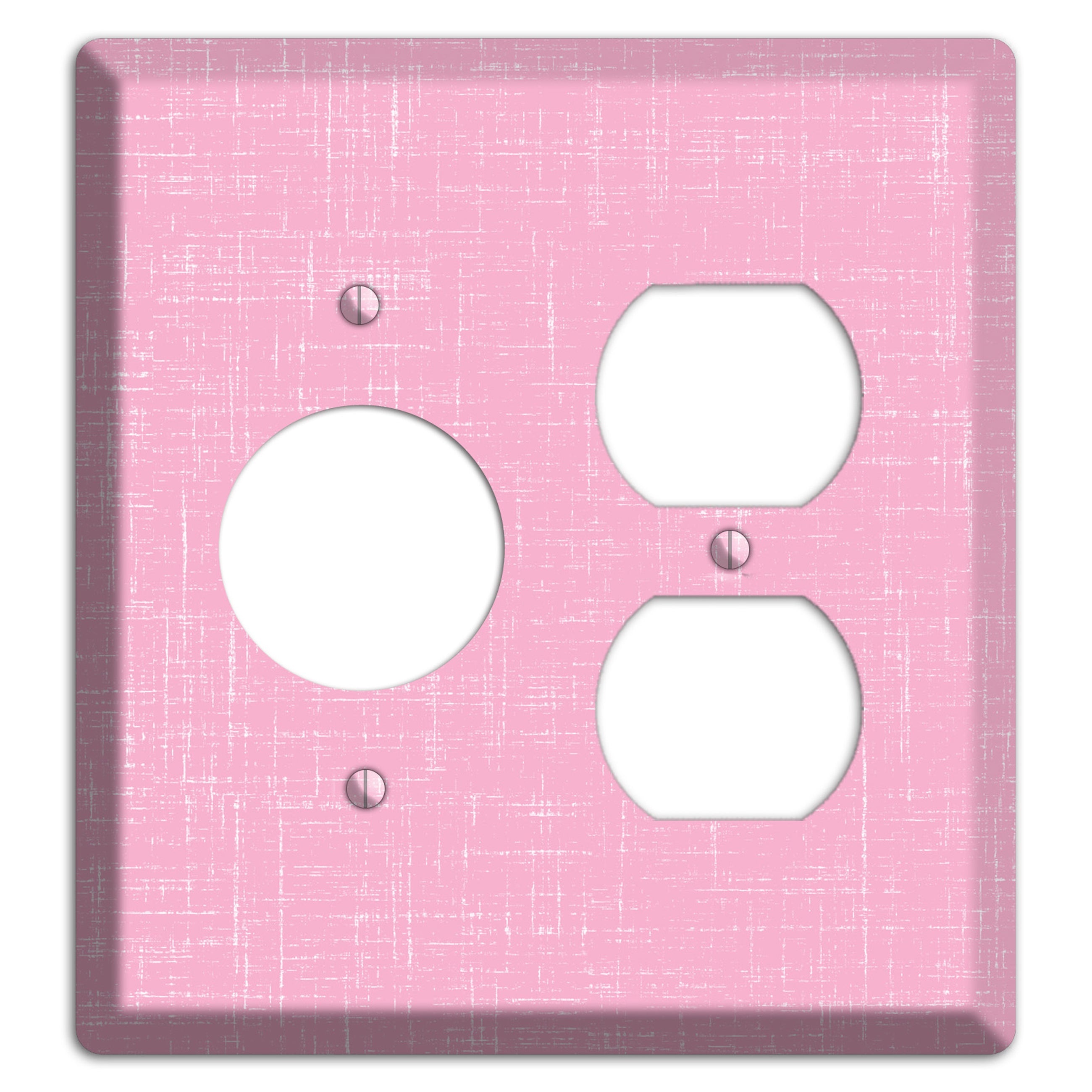 Chantilly Pink Texture Receptacle / Duplex Wallplate
