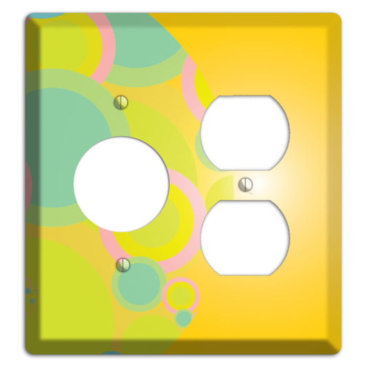 Yellow Circles Receptacle / Duplex Wallplate