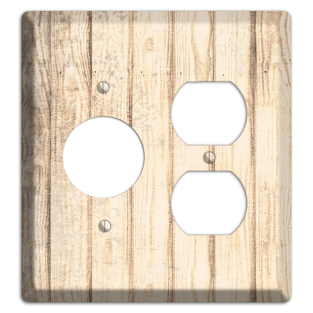 Sidecar Weathered Wood Receptacle / Duplex Wallplate