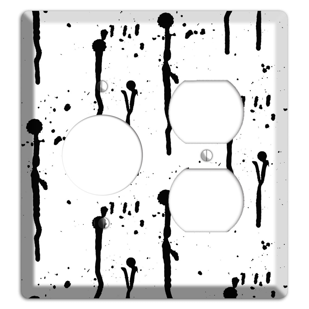 Ink Drips 5 Receptacle / Duplex Wallplate