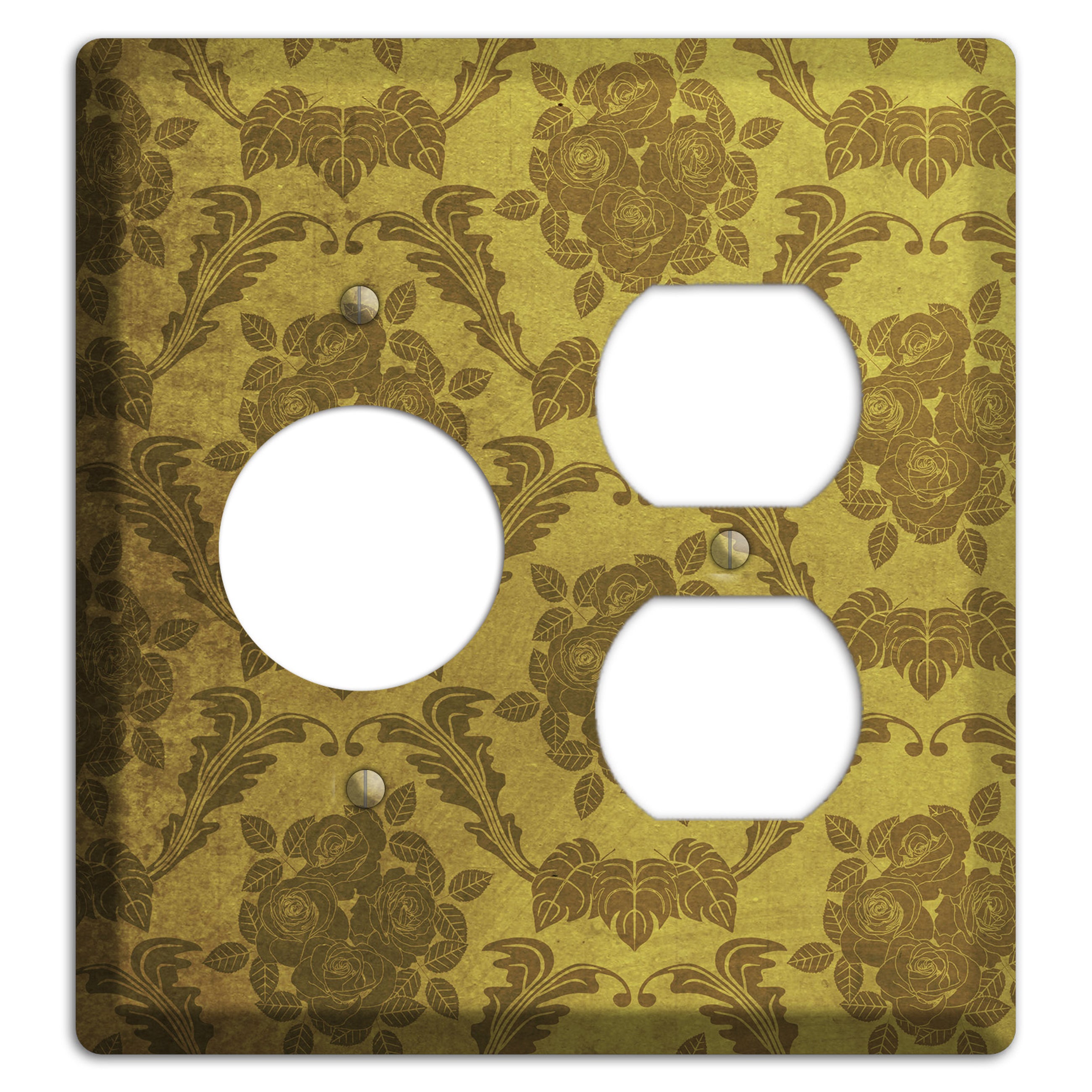 Pesto Vintage Rose Damask Receptacle / Duplex Wallplate