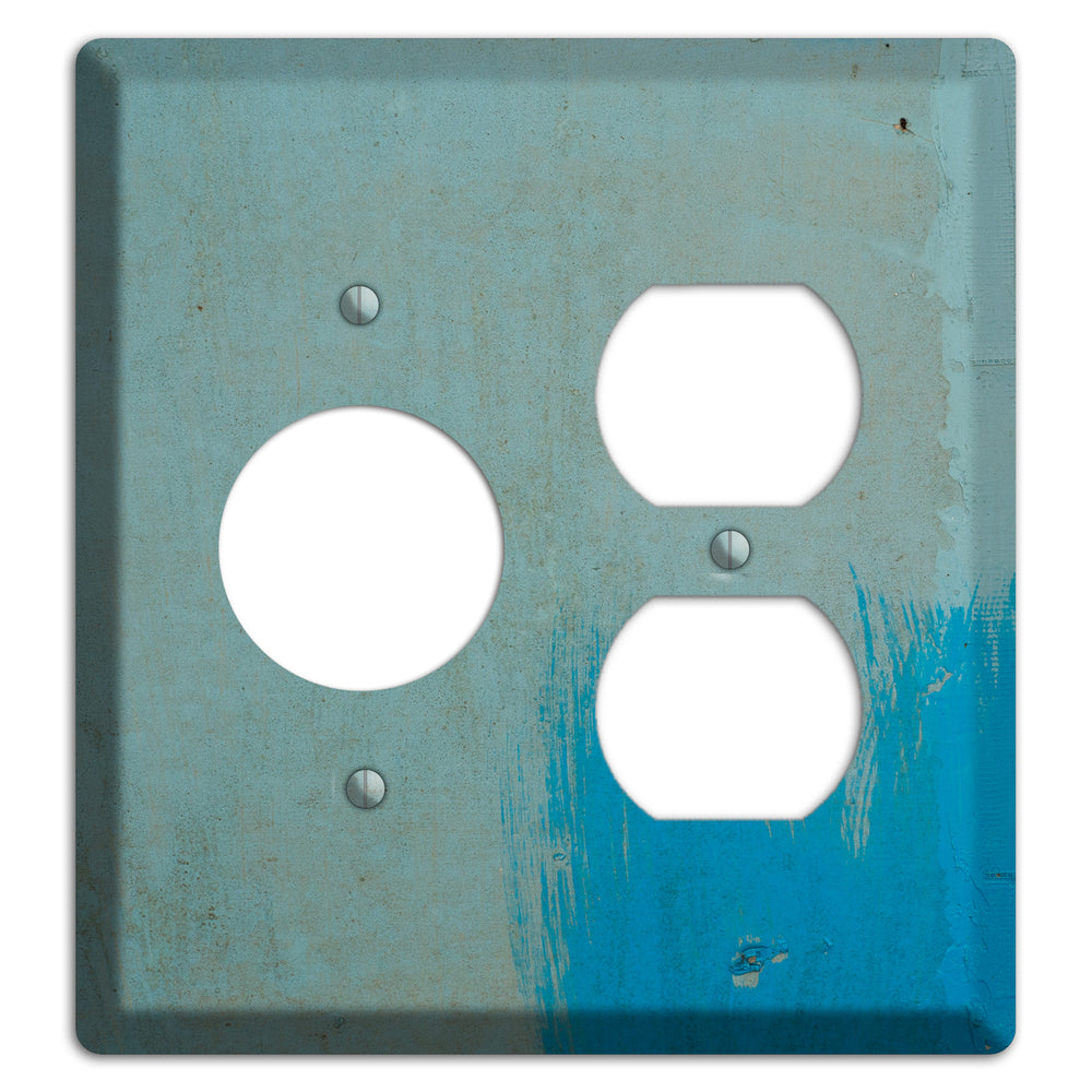 Blue Concrete Receptacle / Duplex Wallplate