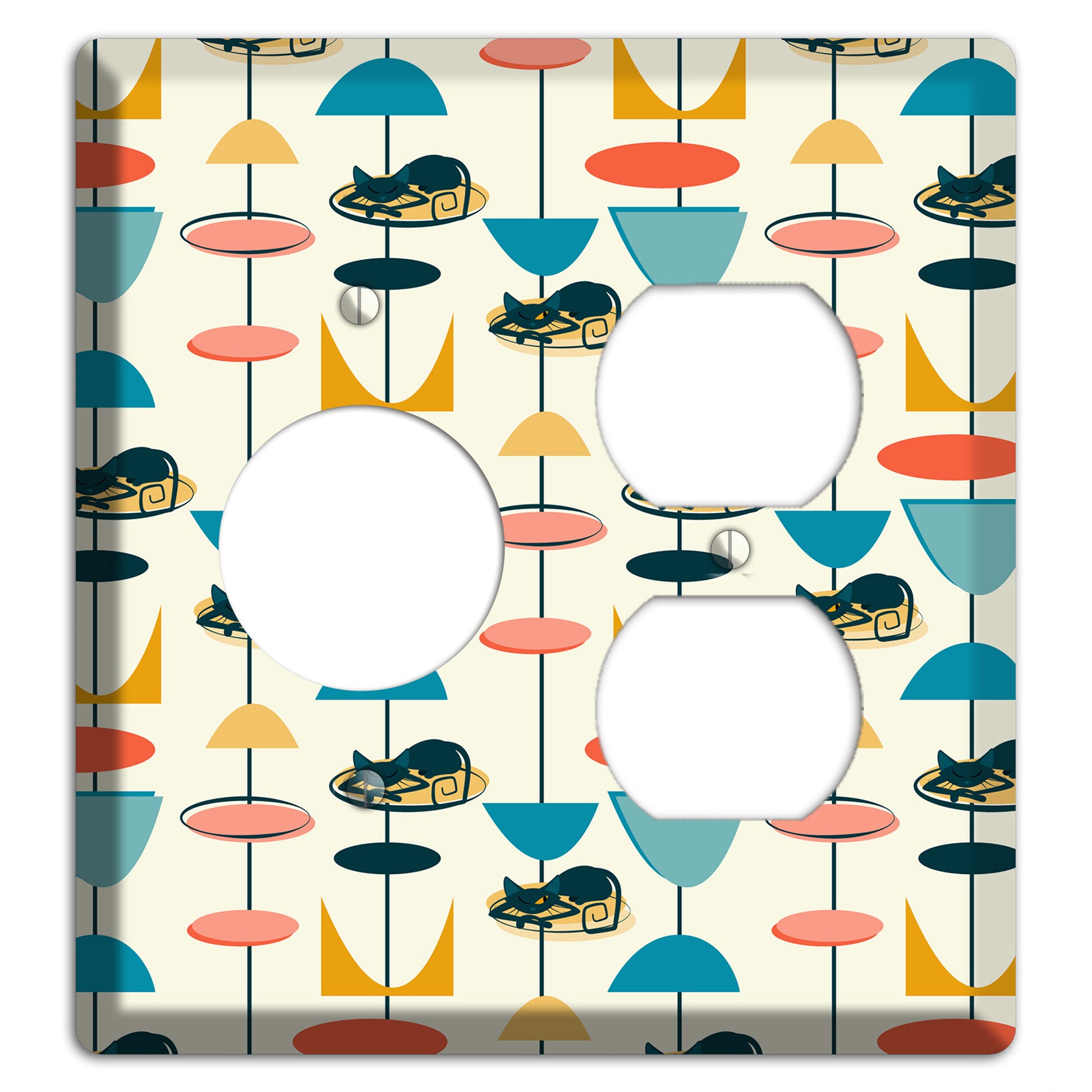 Sleeping Kitties Receptacle / Duplex Wallplate