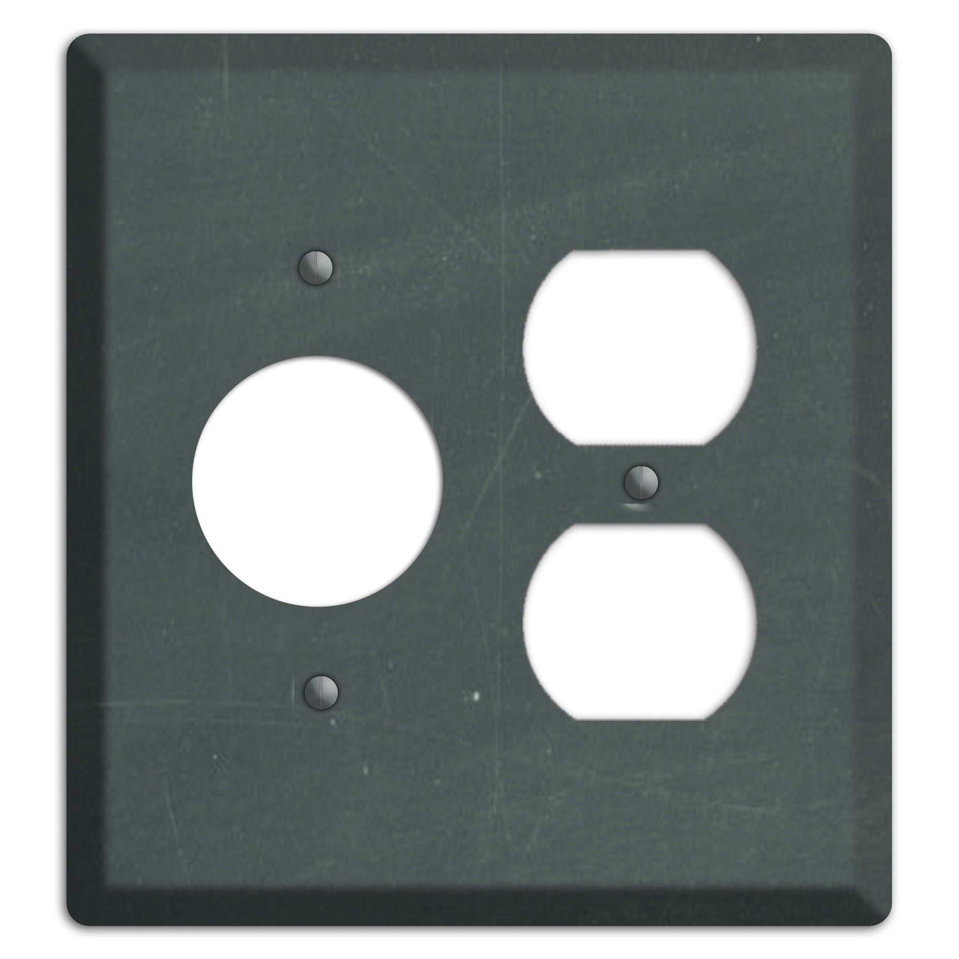Chalk Dark Grey Receptacle / Duplex Wallplate