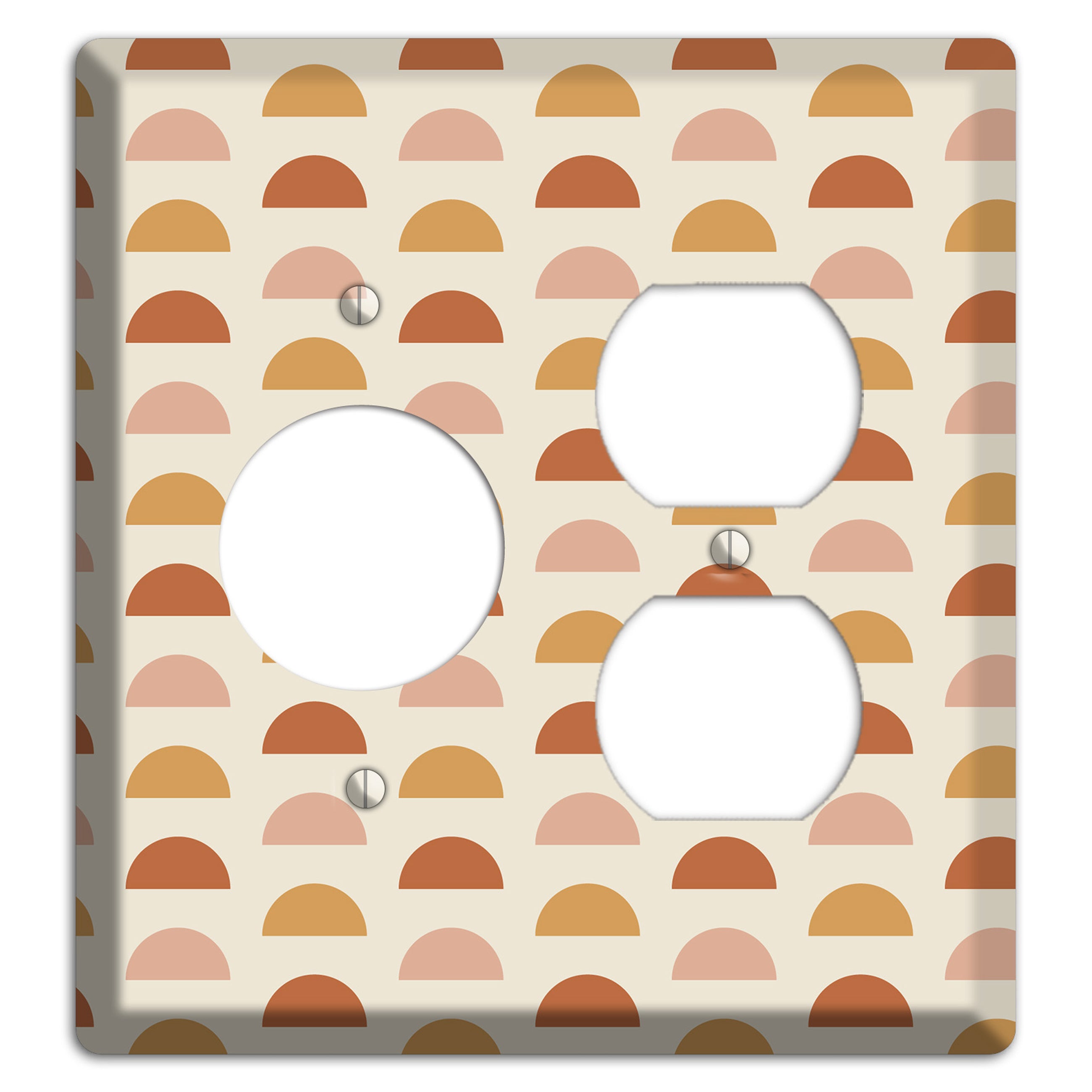 Peachy Half Moons Receptacle / Duplex Wallplate