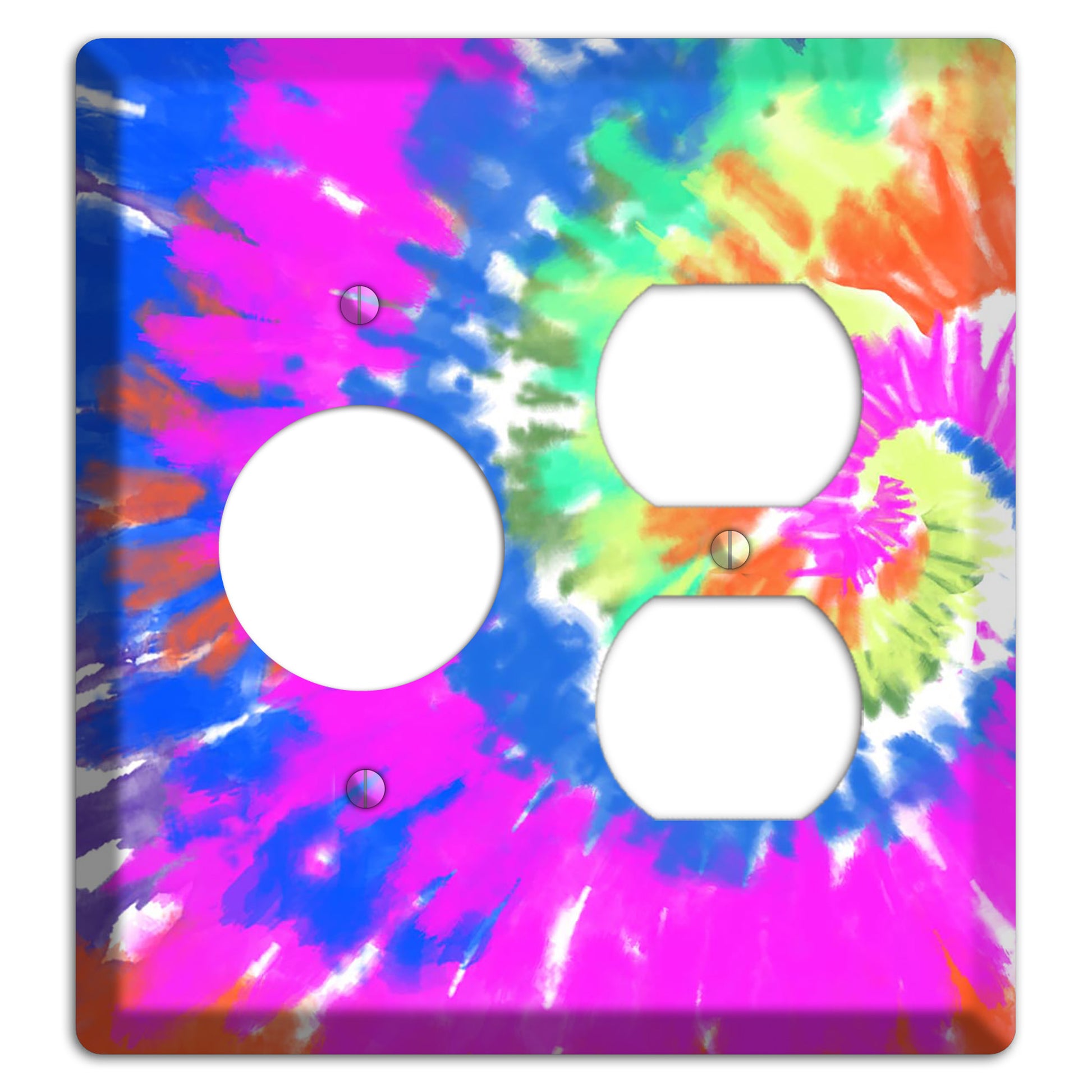 Tie Die Receptacle / Duplex Wallplate