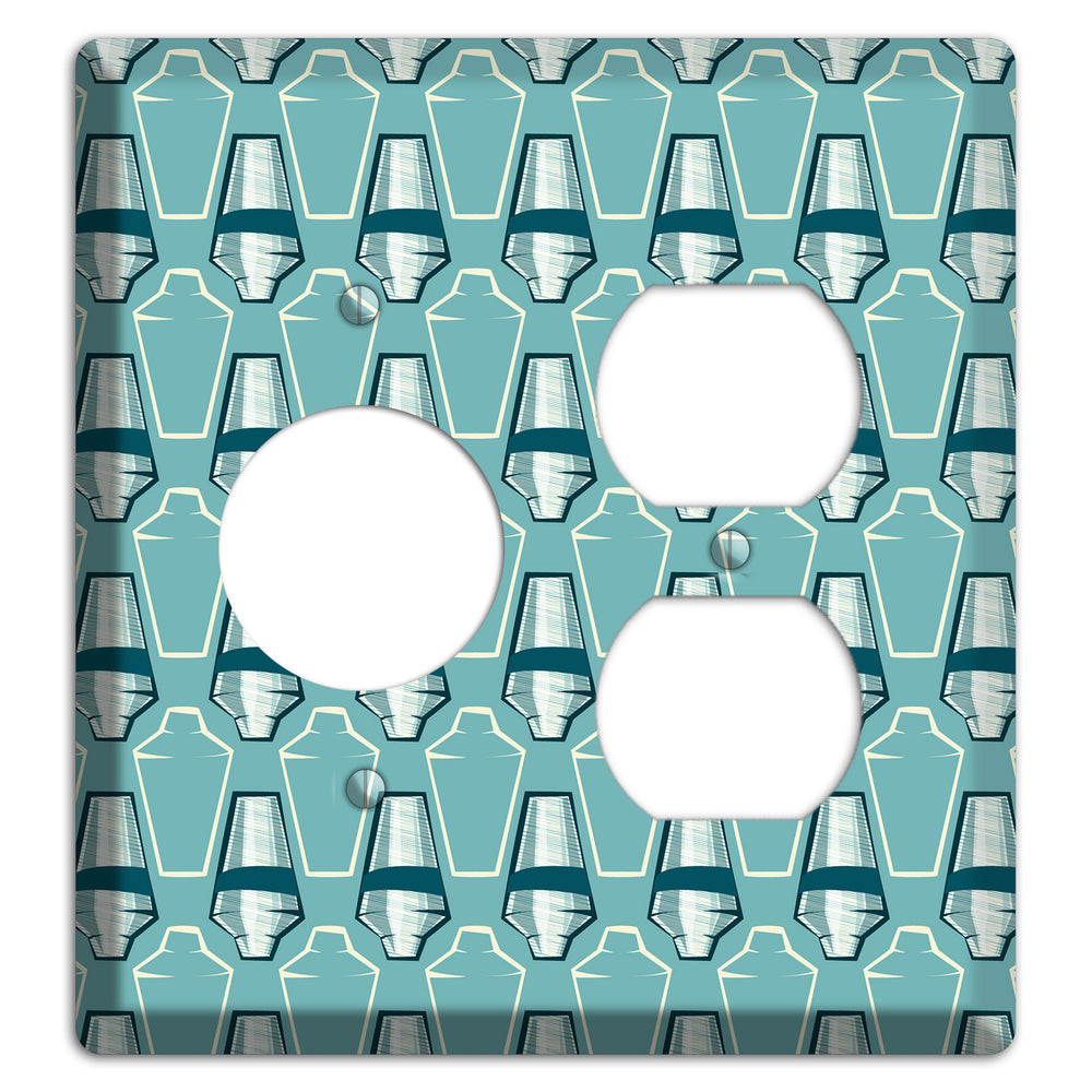Cocktail Shakers Receptacle / Duplex Wallplate