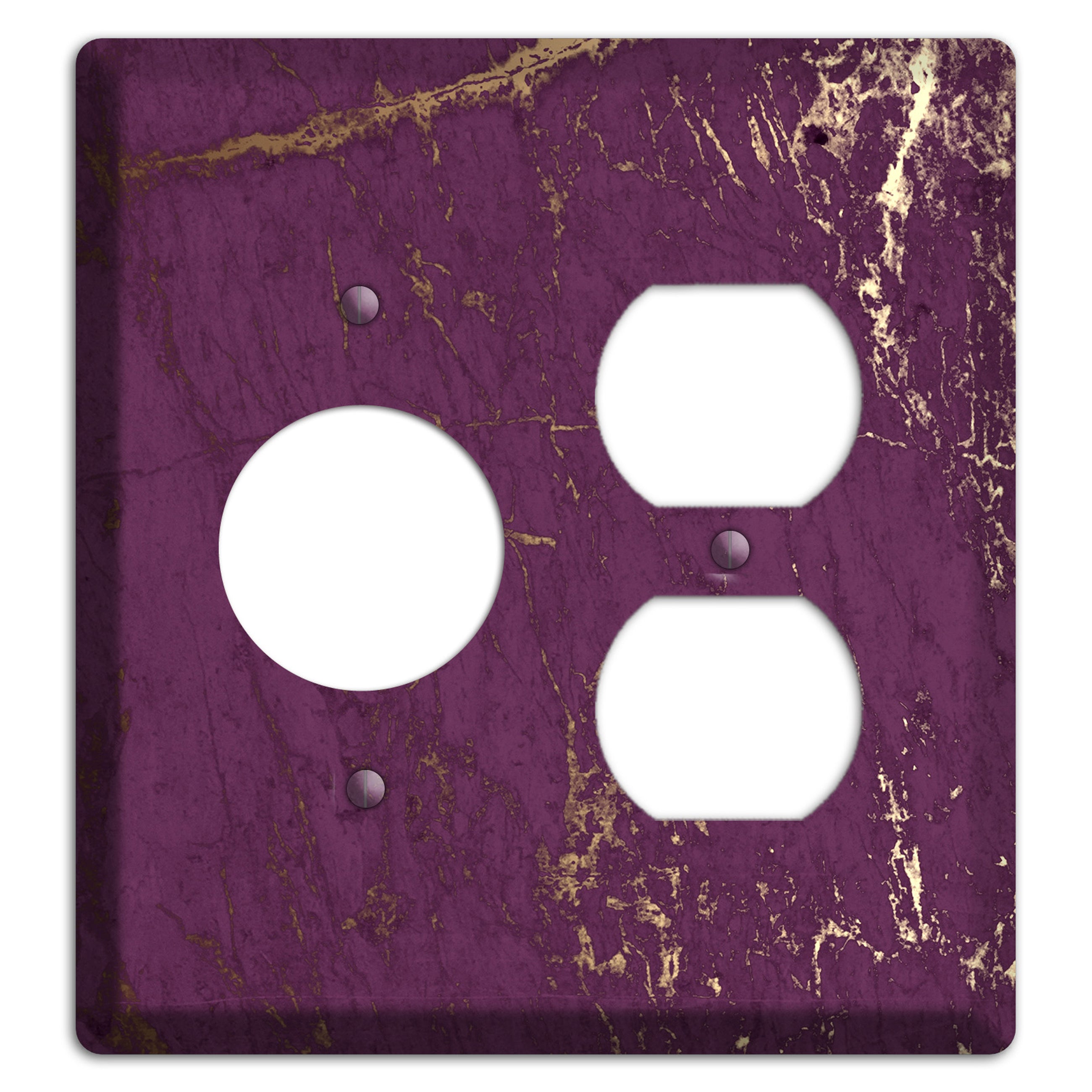 Finn Marble Receptacle / Duplex Wallplate