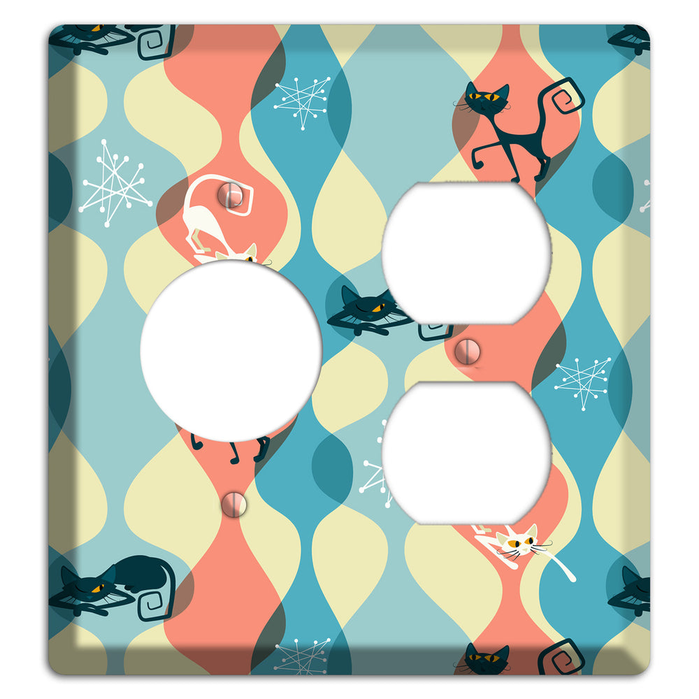 Atomic Kitty Receptacle / Duplex Wallplate