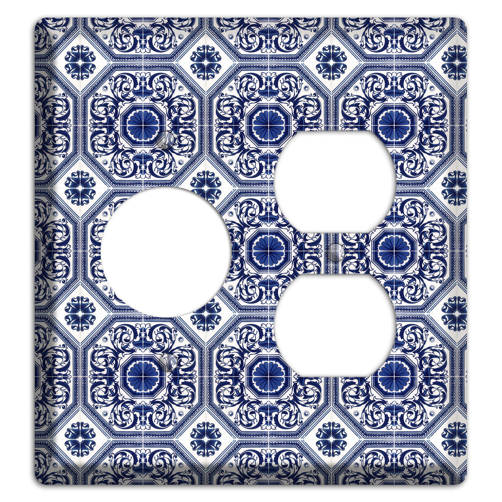 Tavira Tiles 1 Receptacle / Duplex Wallplate