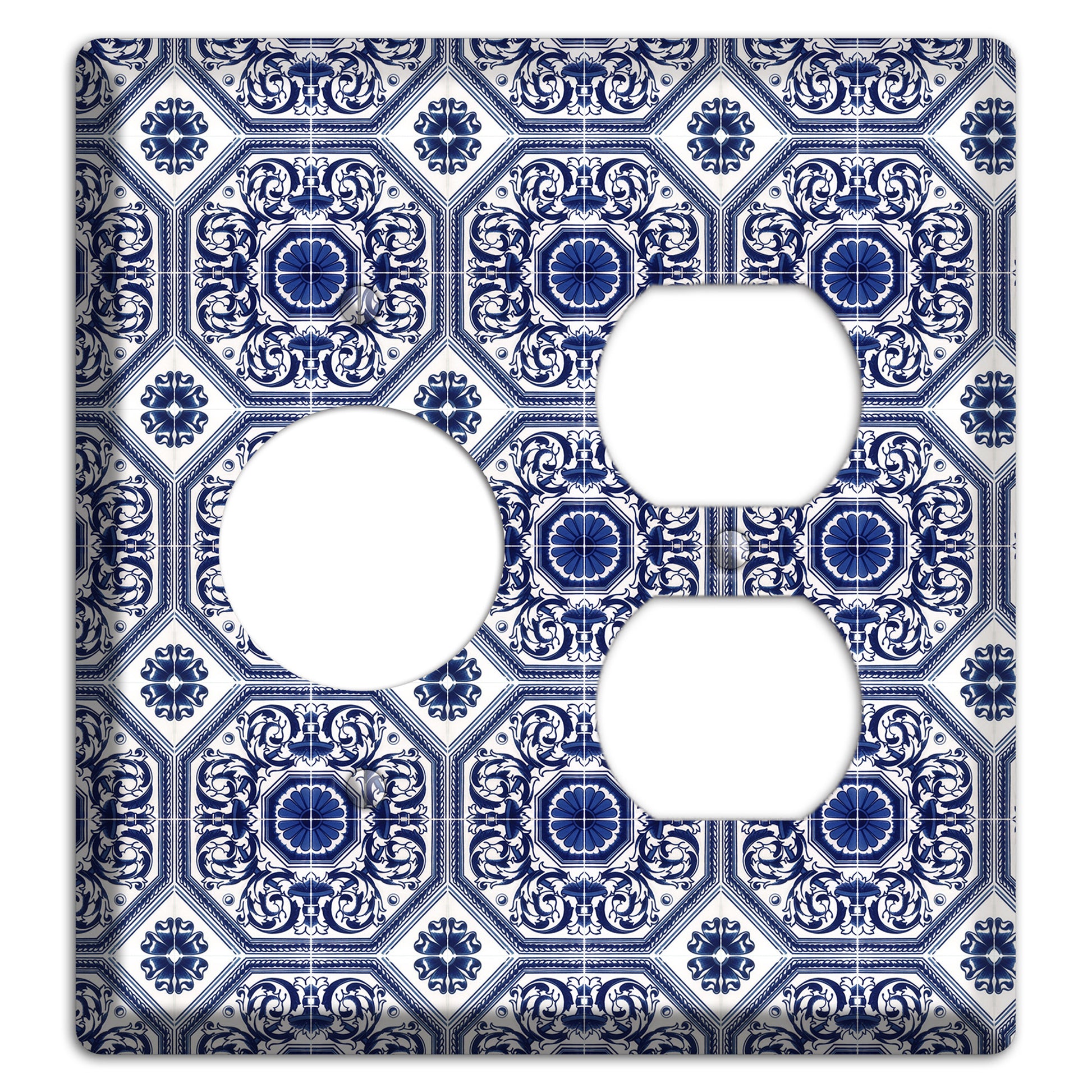 Tavira Tiles 1 Receptacle / Duplex Wallplate