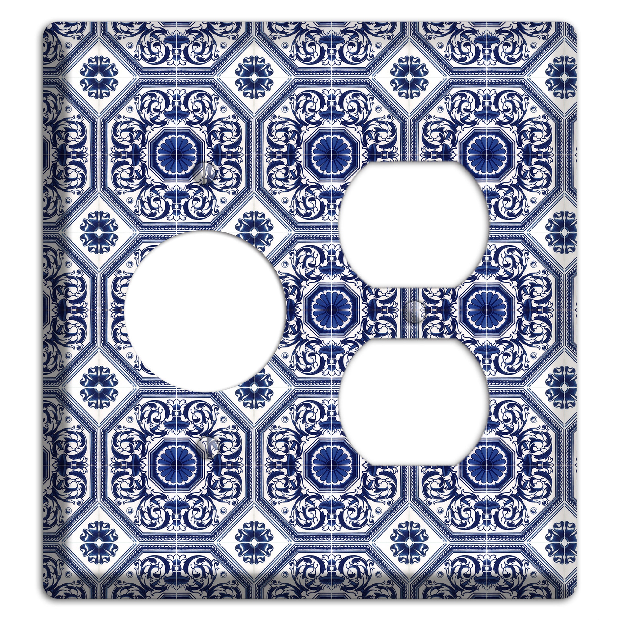 Tavira Tiles 1 Receptacle / Duplex Wallplate