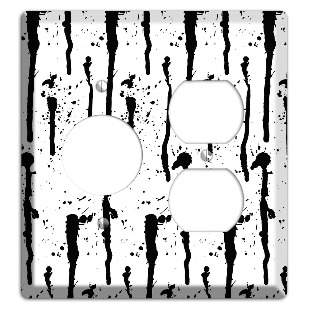 Ink Drips 9 Receptacle / Duplex Wallplate