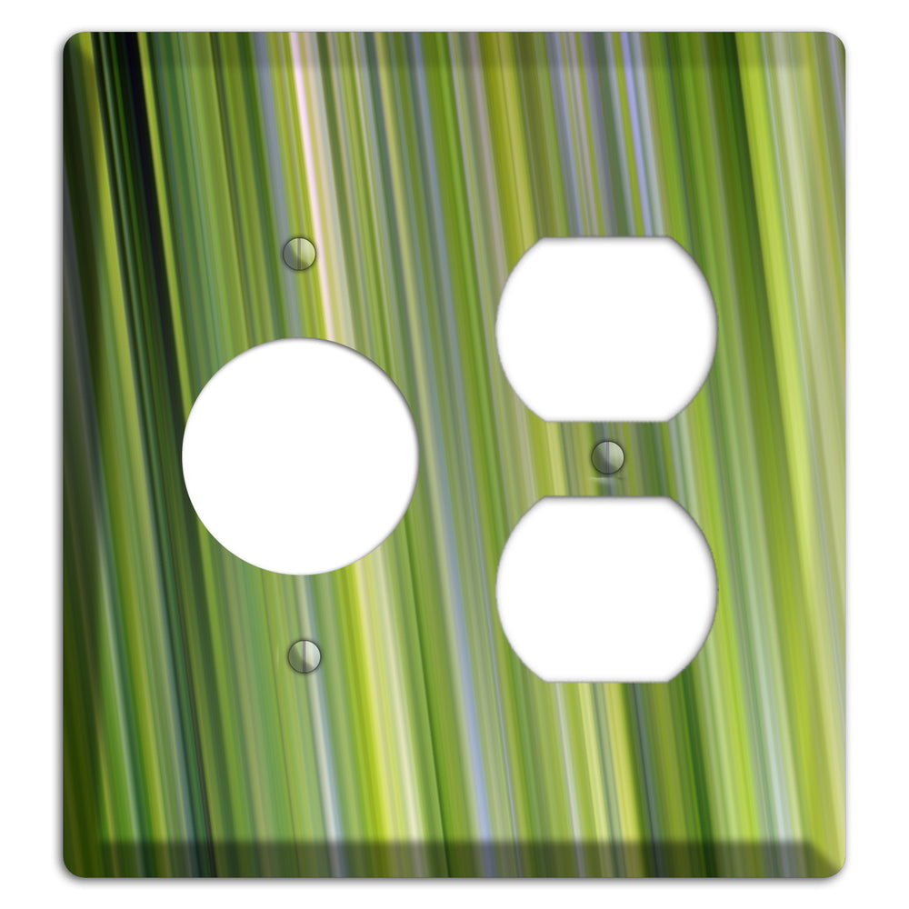 Green Ray of Light Receptacle / Duplex Wallplate