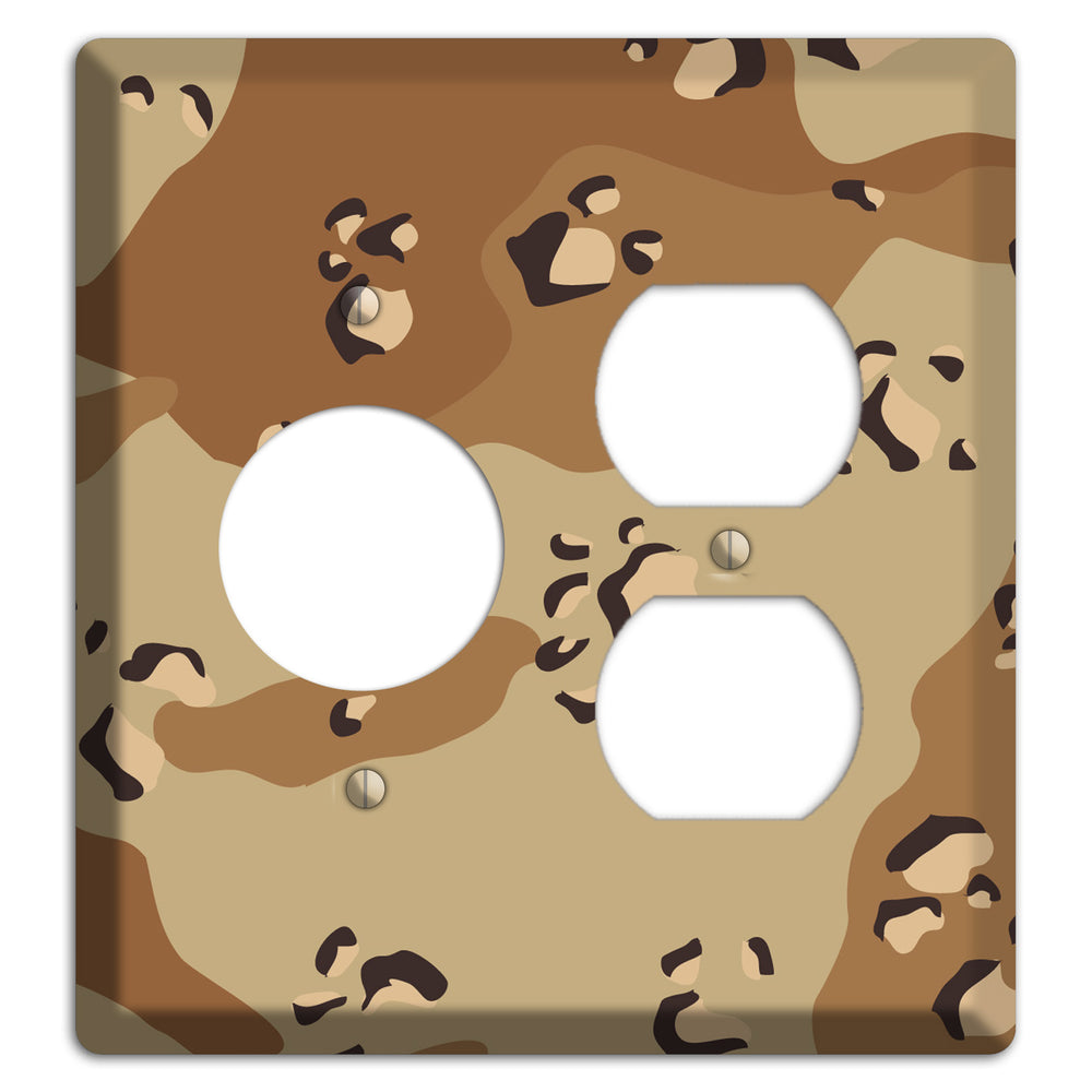Desert Camo Receptacle / Duplex Wallplate