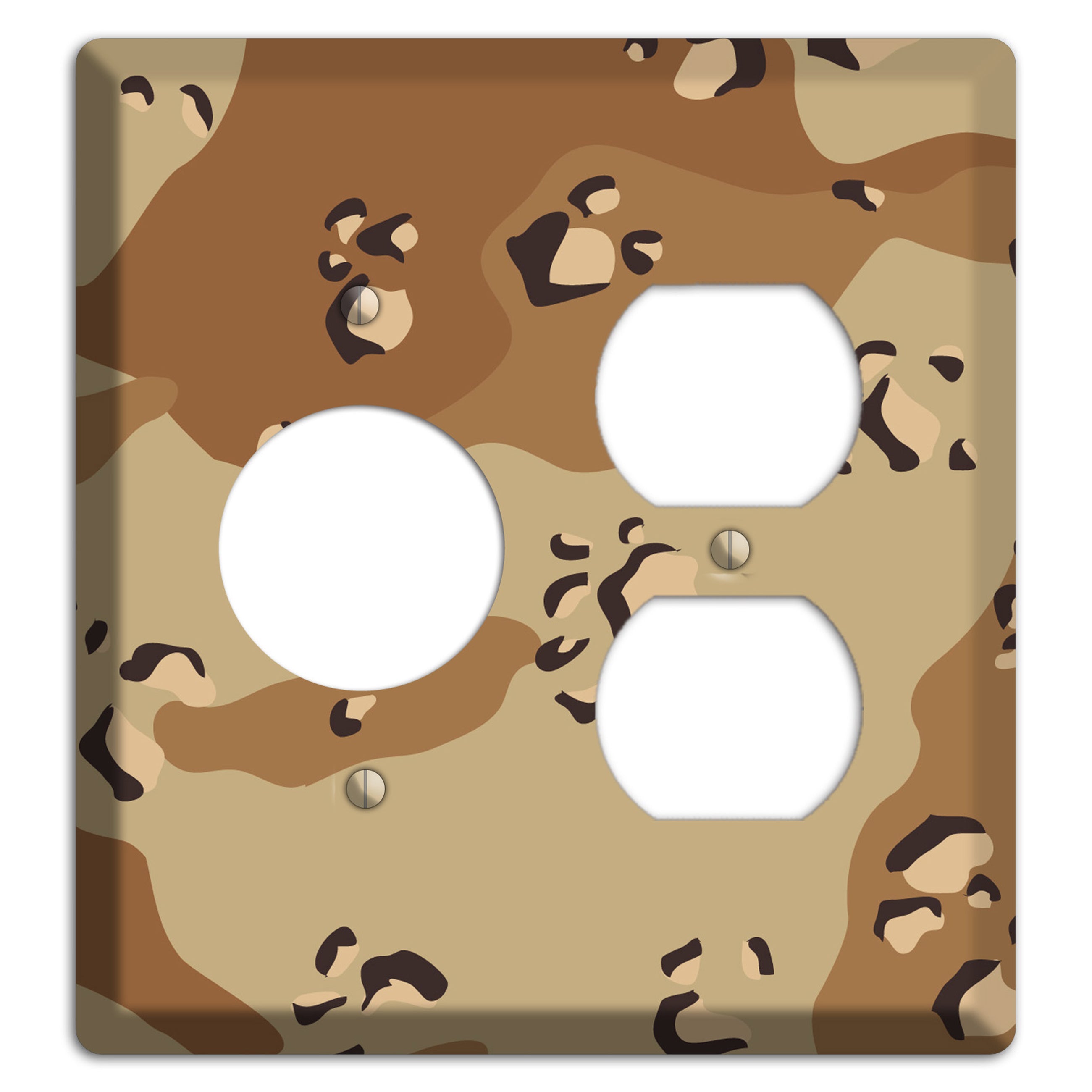 Desert Camo Receptacle / Duplex Wallplate