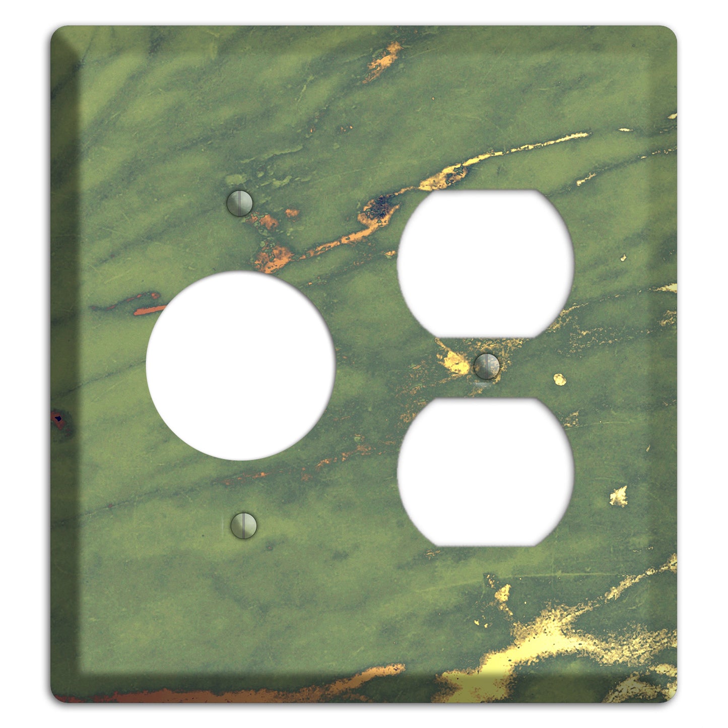 Limed Ash Marble Receptacle / Duplex Wallplate