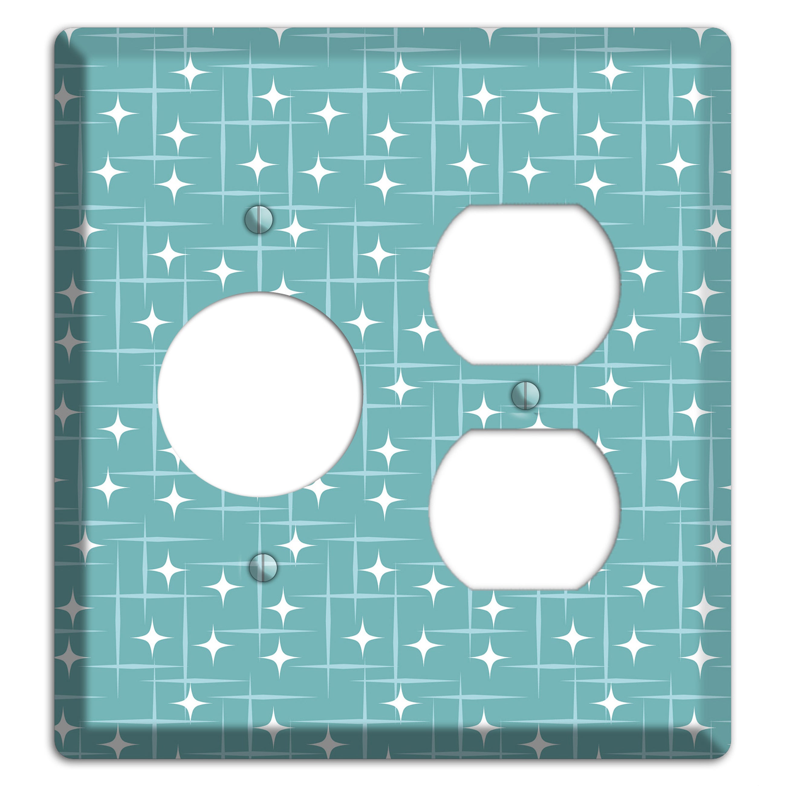 Blue Star Burst Receptacle / Duplex Wallplate