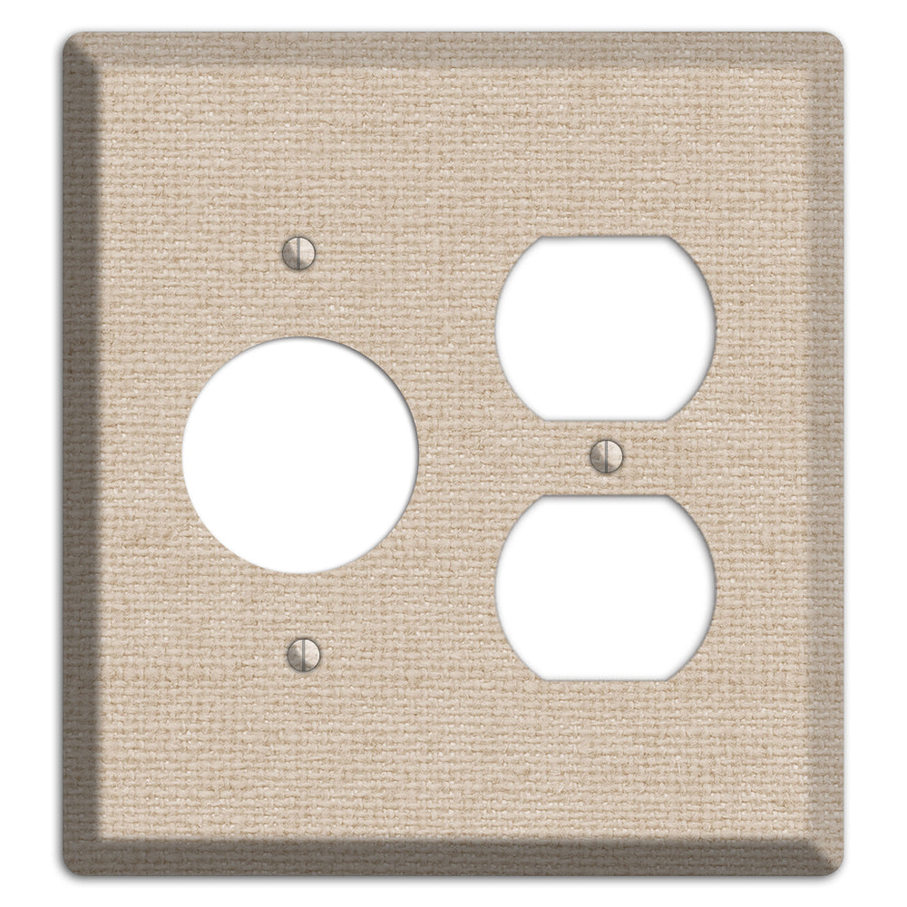 Vanilla Neutral Texture Receptacle / Duplex Wallplate