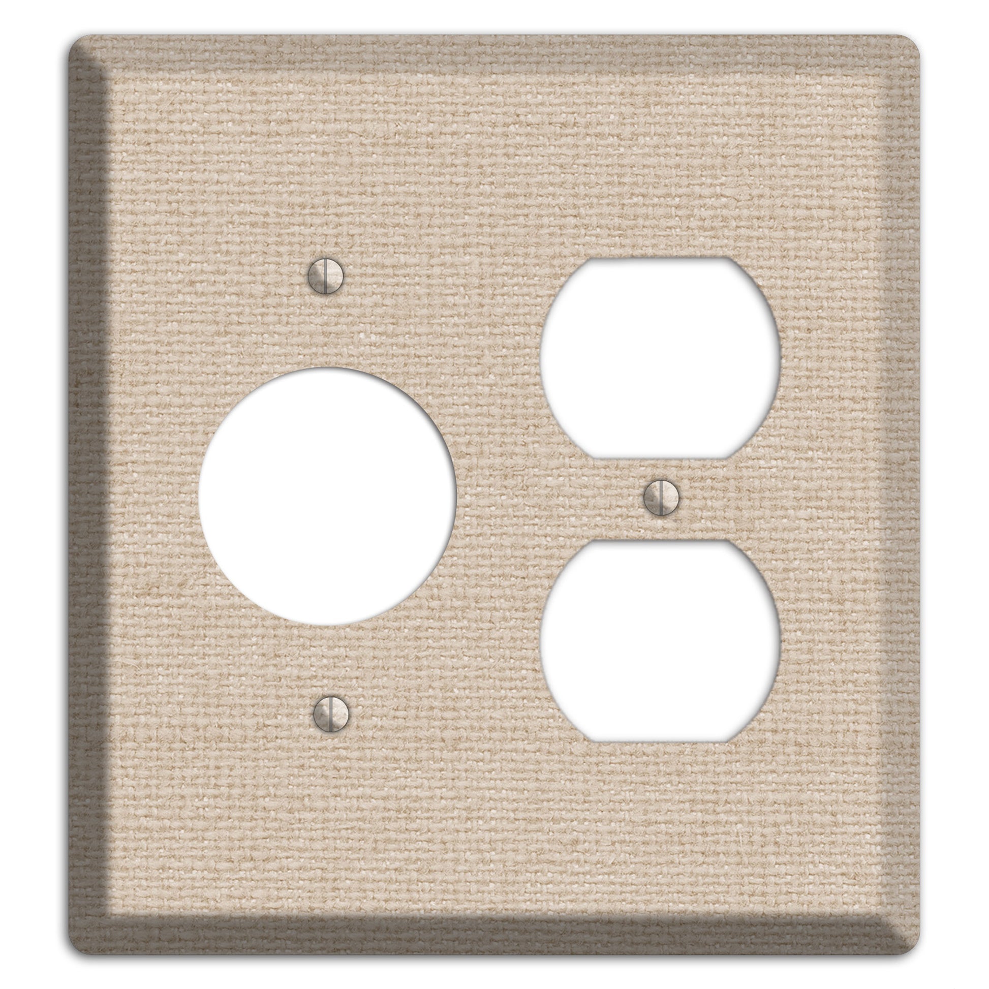 Vanilla Neutral Texture Receptacle / Duplex Wallplate