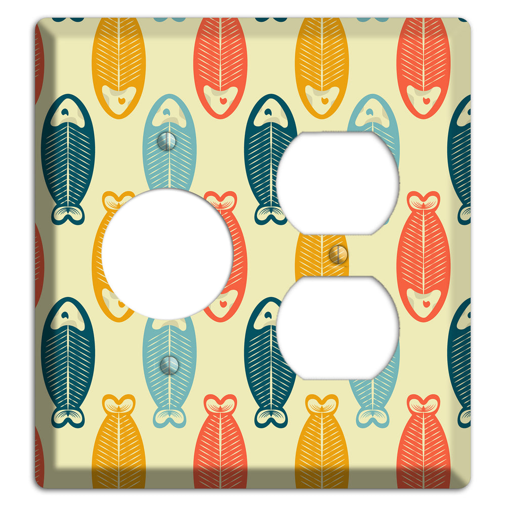 Fish Receptacle / Duplex Wallplate