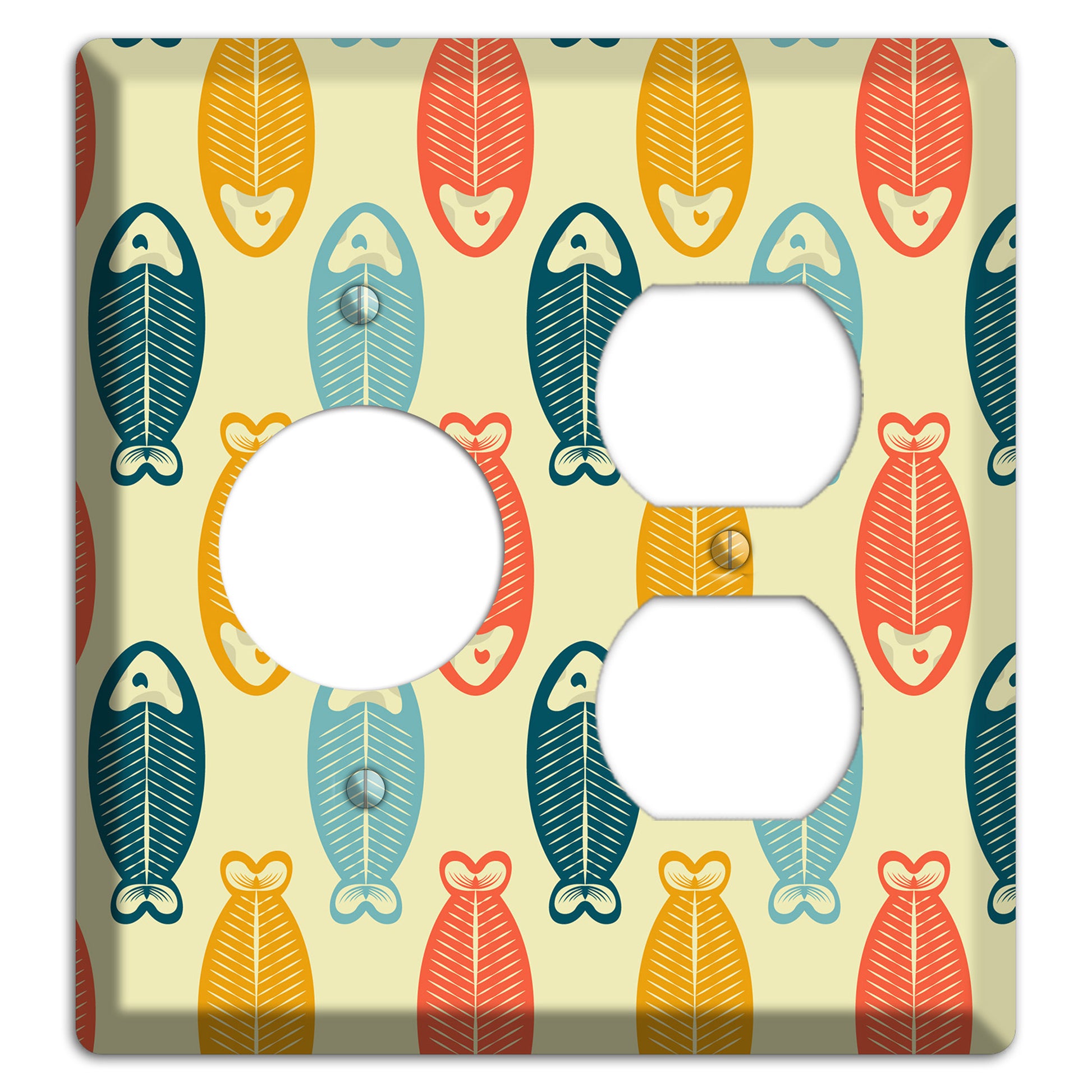 Fish Receptacle / Duplex Wallplate