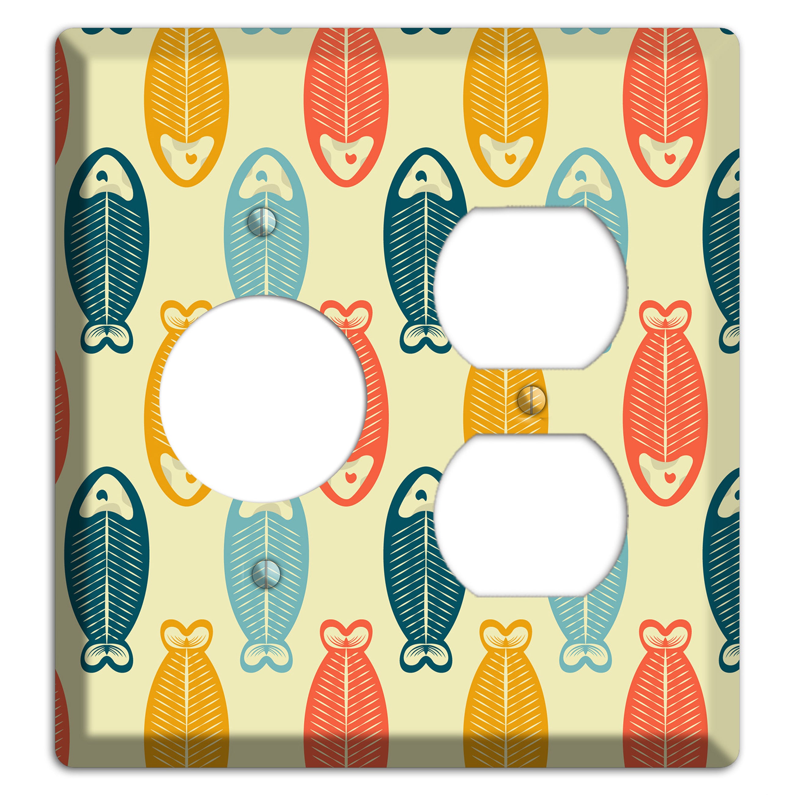 Fish Receptacle / Duplex Wallplate