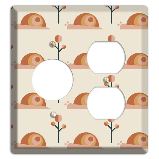 Retro Snails Receptacle / Duplex Wallplate