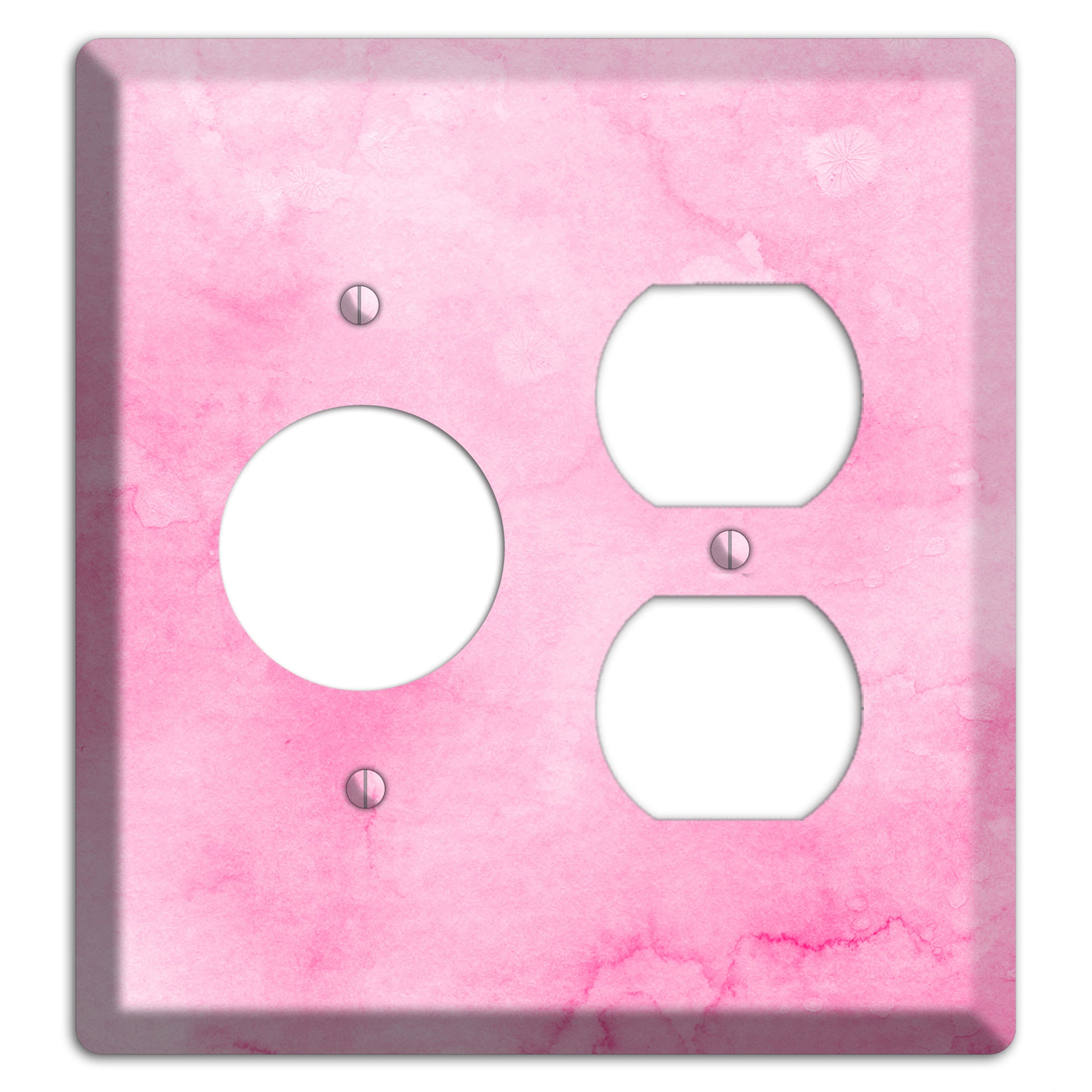 Cinderella Pink Texture Receptacle / Duplex Wallplate